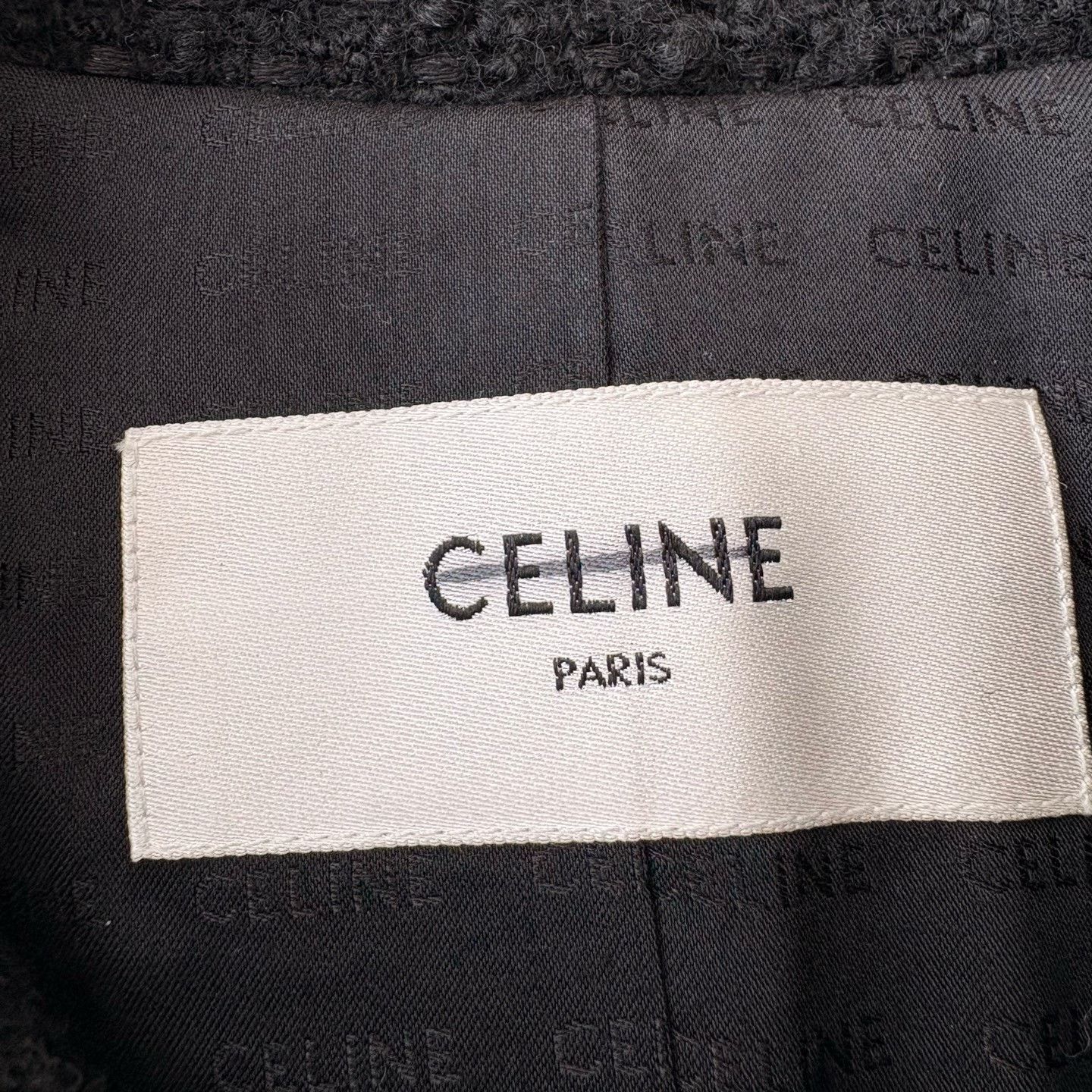 Celine Celine Tweed Gold Button Stand Collar Coat Size XXS / US 00 / IT 34 - 4 Thumbnail