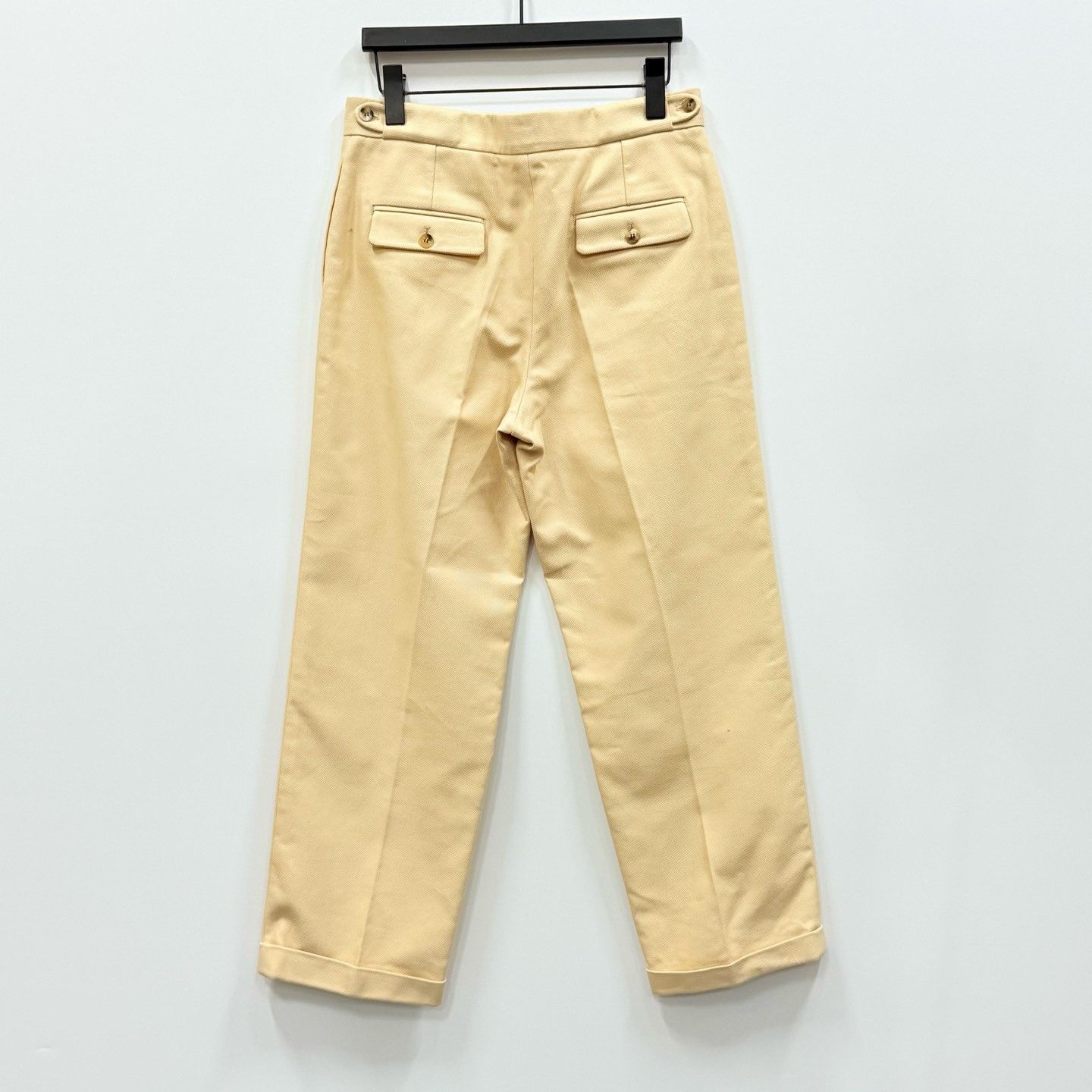 Hermes Hermes Beige Cropped Cuffed Jeans Size 38" / US 16 / IT 52 - 3 Thumbnail