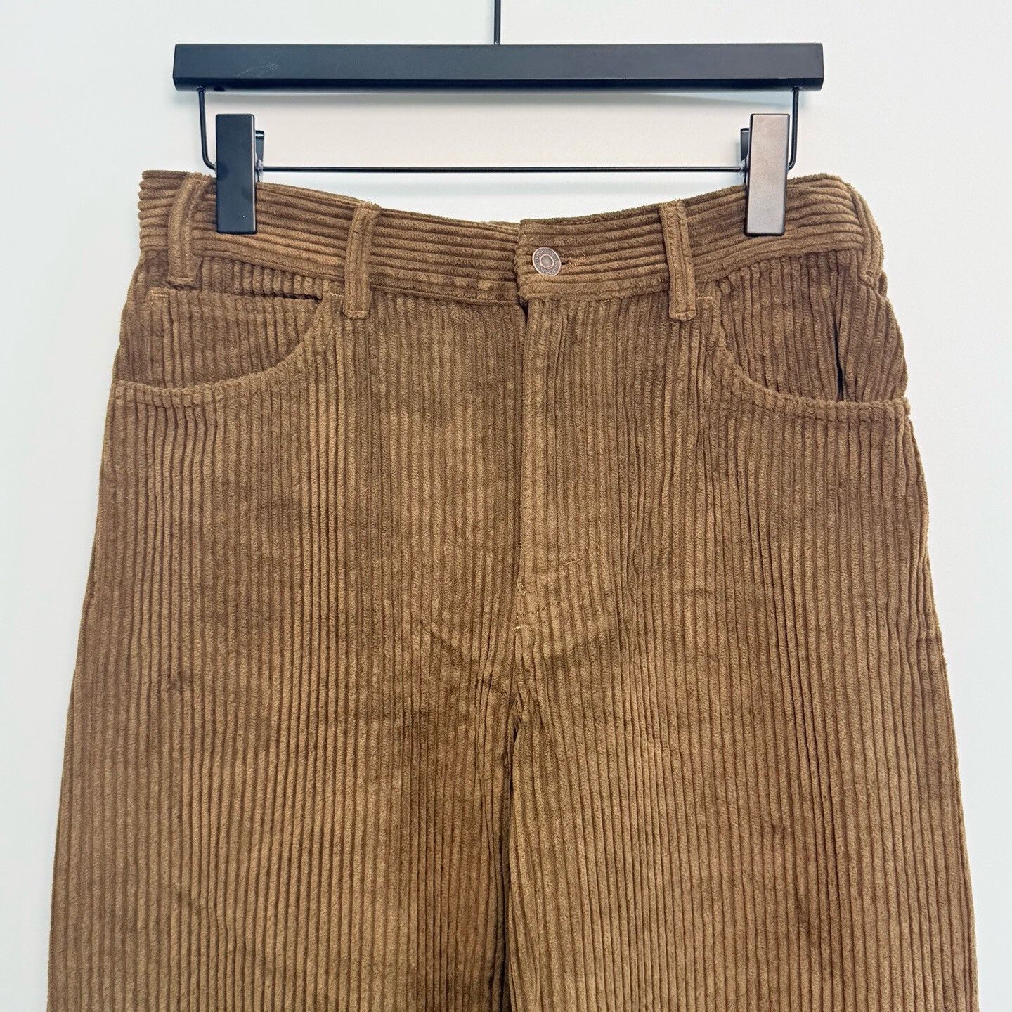Celine Celine High-Waisted Corduroy Wide-Leg Pants Size 29" - 2 Thumbnail
