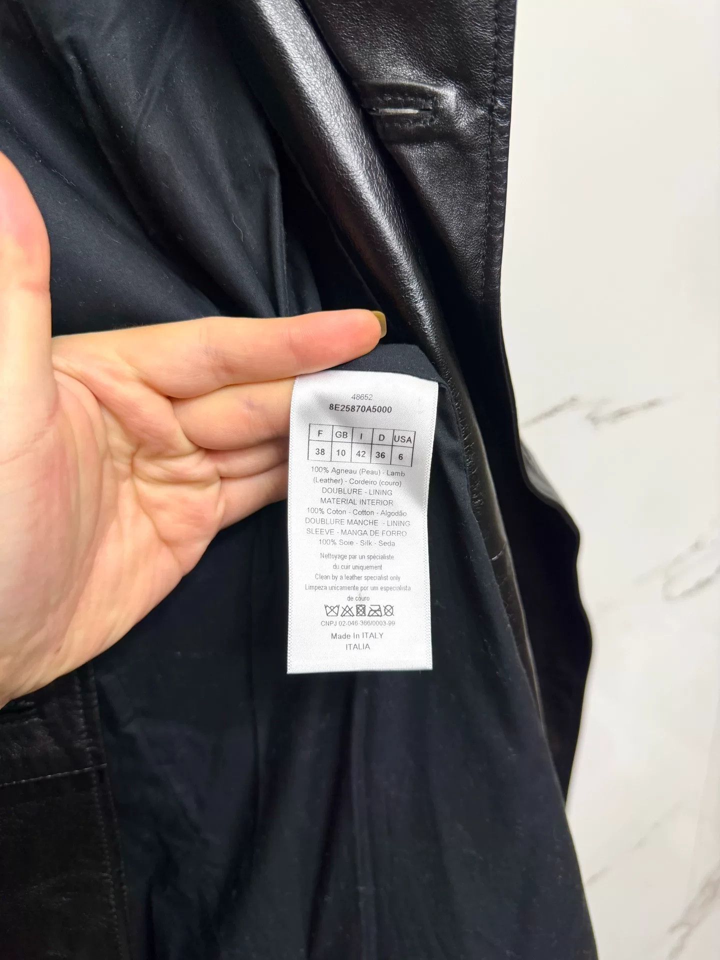Dior Dior Runway Black Bee Lambskin Trench Size S / US 4 / IT 40 - 6 Thumbnail