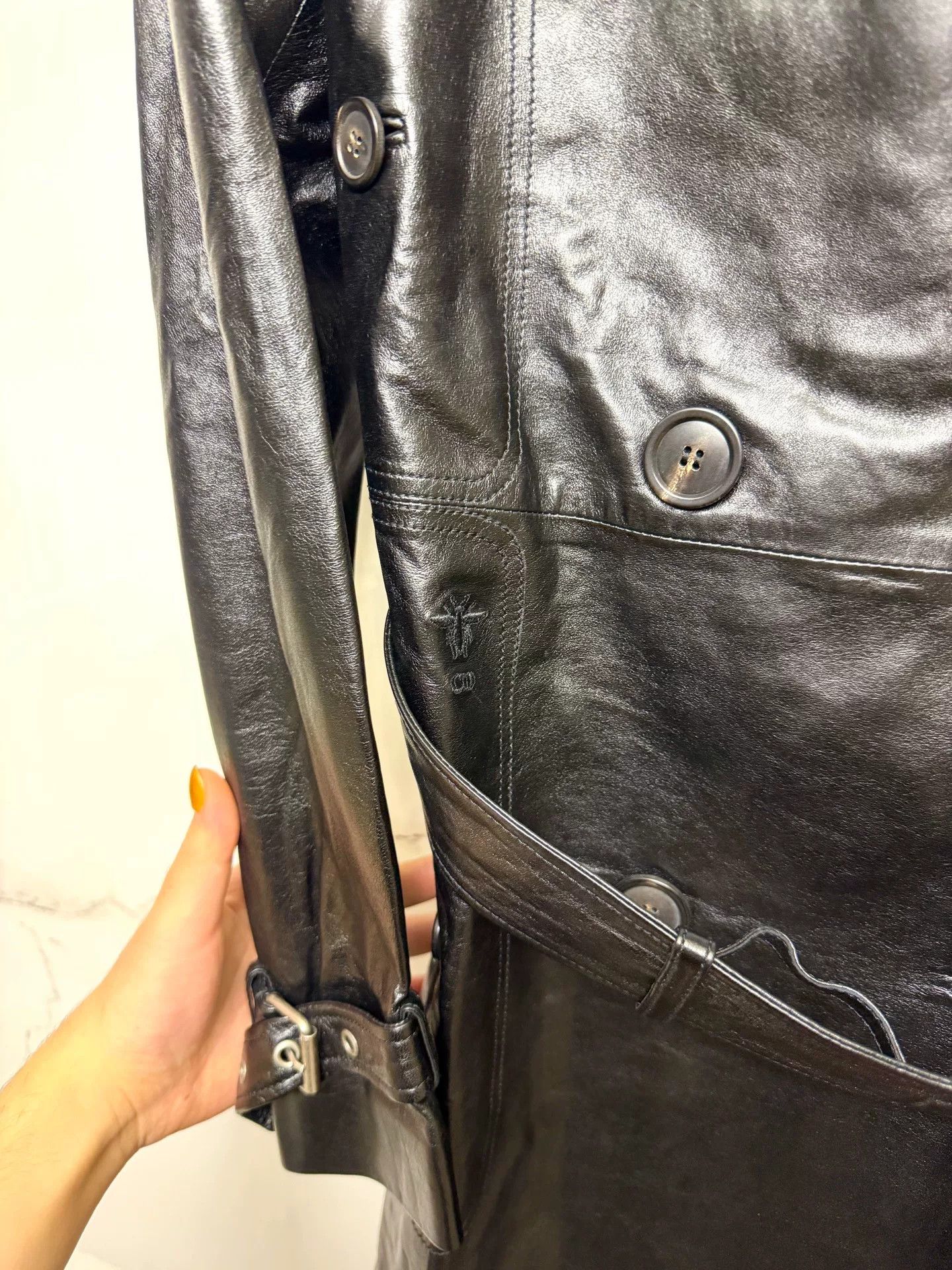 Dior Dior Runway Black Bee Lambskin Trench Size S / US 4 / IT 40 - 3 Thumbnail