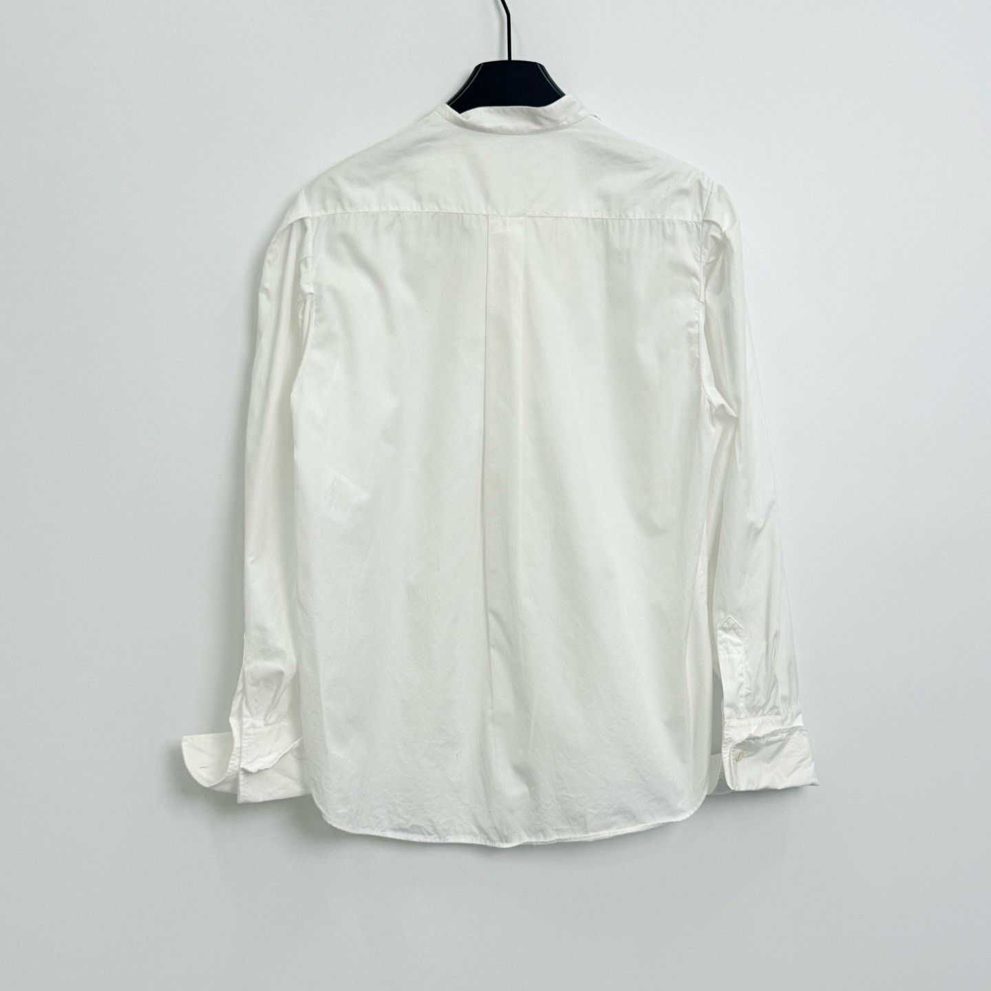 Dior Dior Solid Cotton Pleated Collar Shirt Size XS / US 0-2 / IT 36-38 - 3 Thumbnail