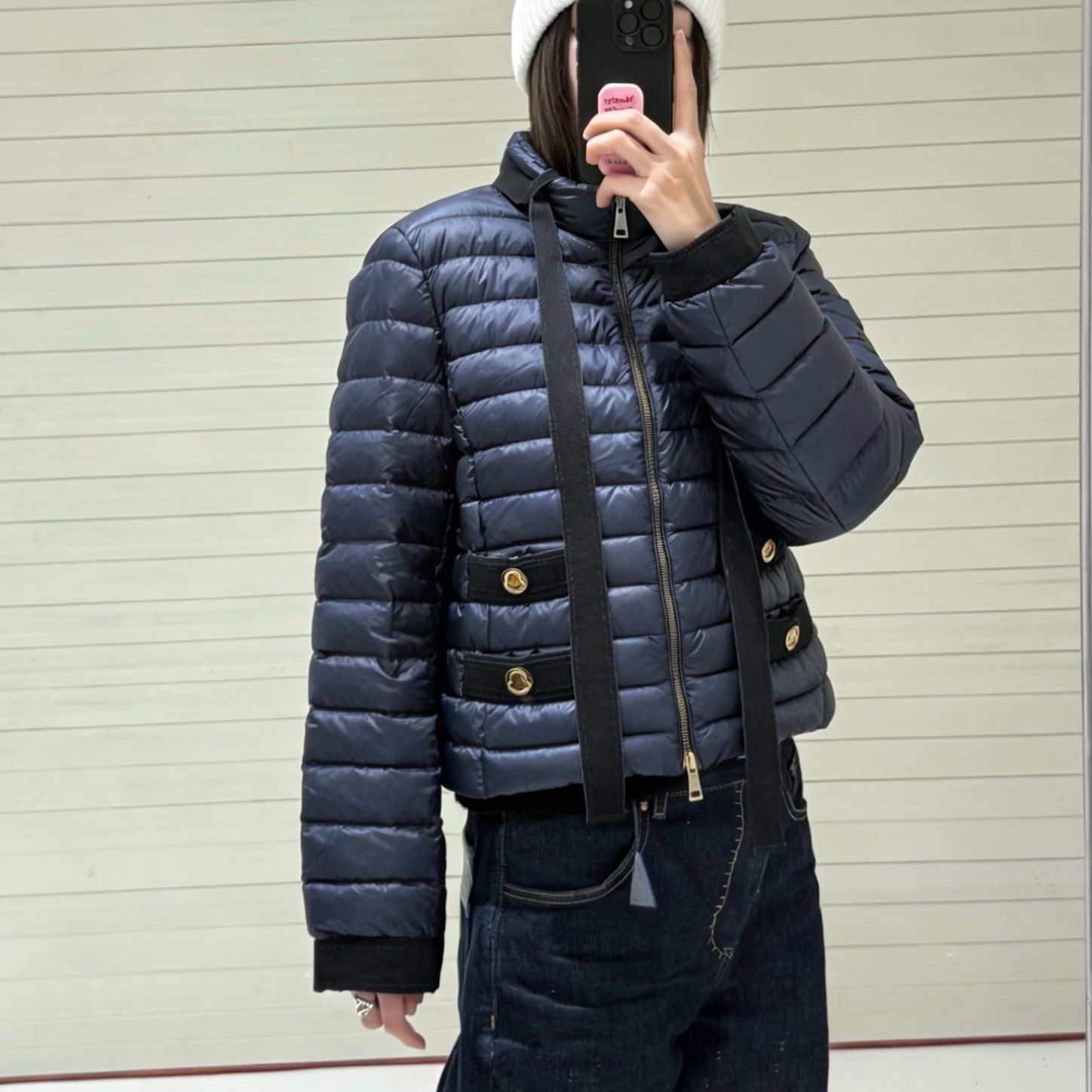 Moncler Moncler Navy Down Jacket Size 2 Size M / US 6-8 / IT 42-44 - 9 Thumbnail