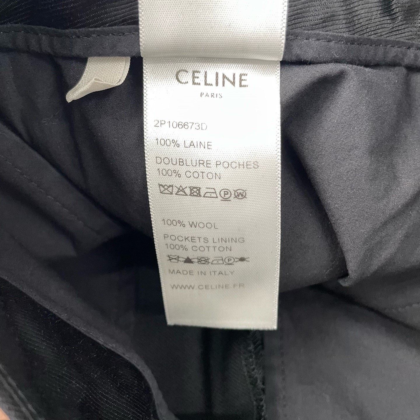 Celine Celine Slim Wool Trousers Size 36" / US 14 / IT 50 - 6 Thumbnail