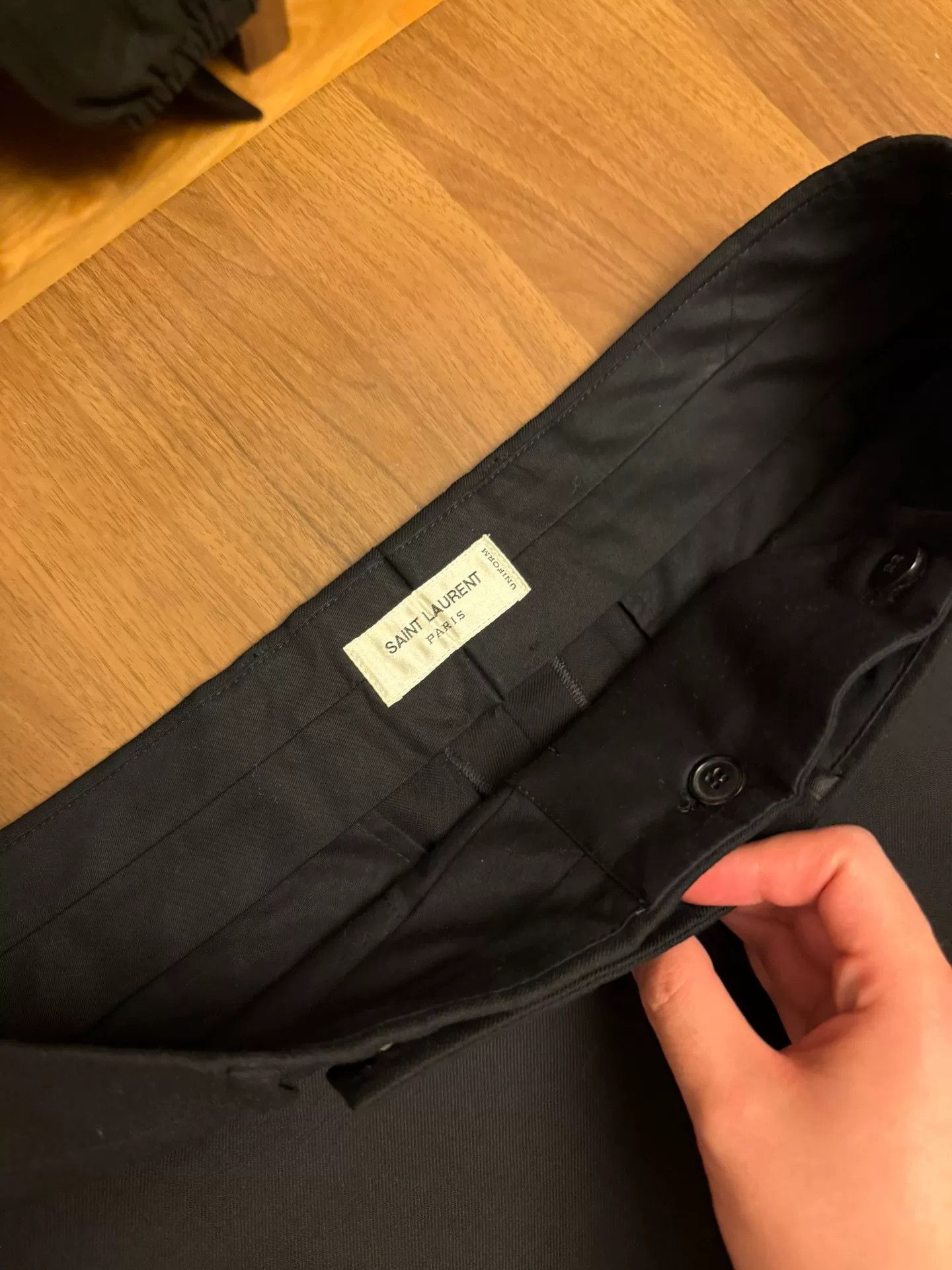 Saint Laurent Paris Saint Laurent 21SS Black Basic Trousers Size US 32 / EU 48 - 3 Thumbnail