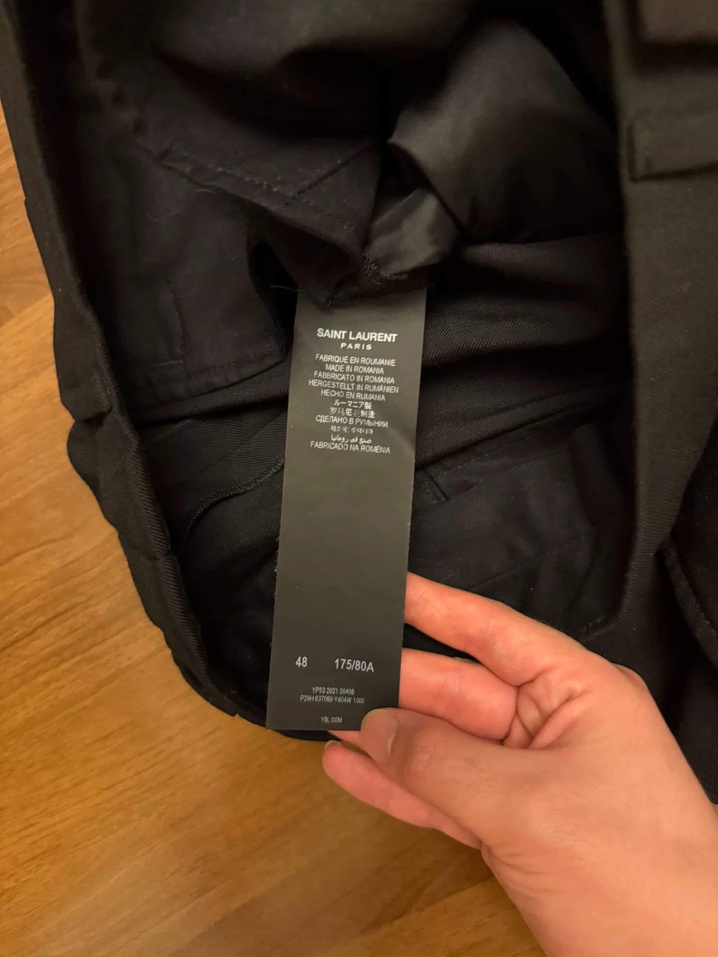 Saint Laurent Paris Saint Laurent 21SS Black Basic Trousers Size US 32 / EU 48 - 5 Thumbnail