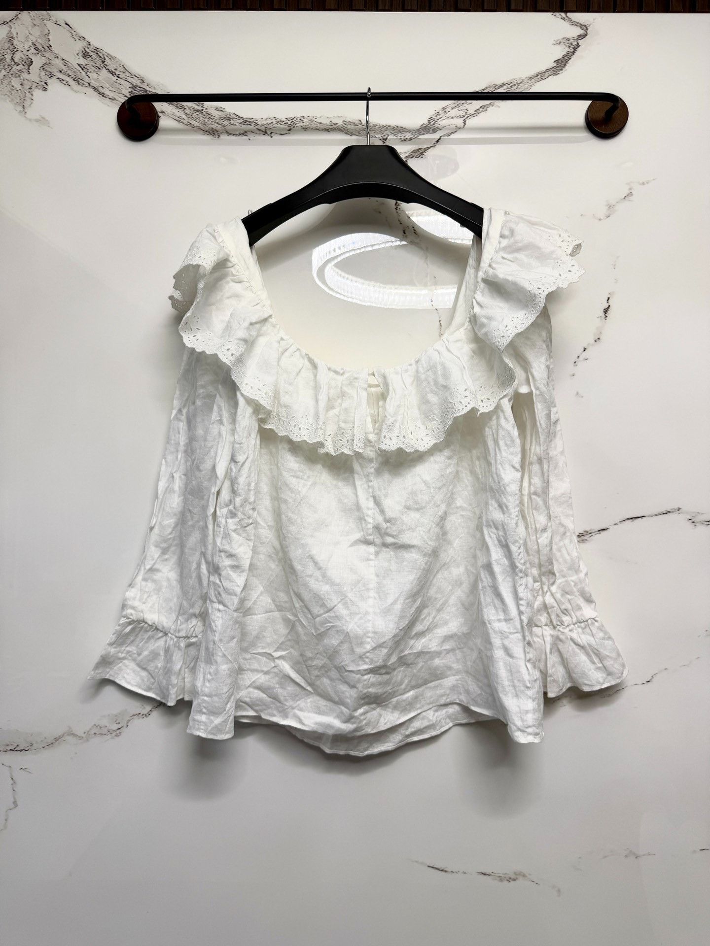 Celine Celine Off-the-Shoulder Shirt Size S / US 4 / IT 40 - 3 Thumbnail
