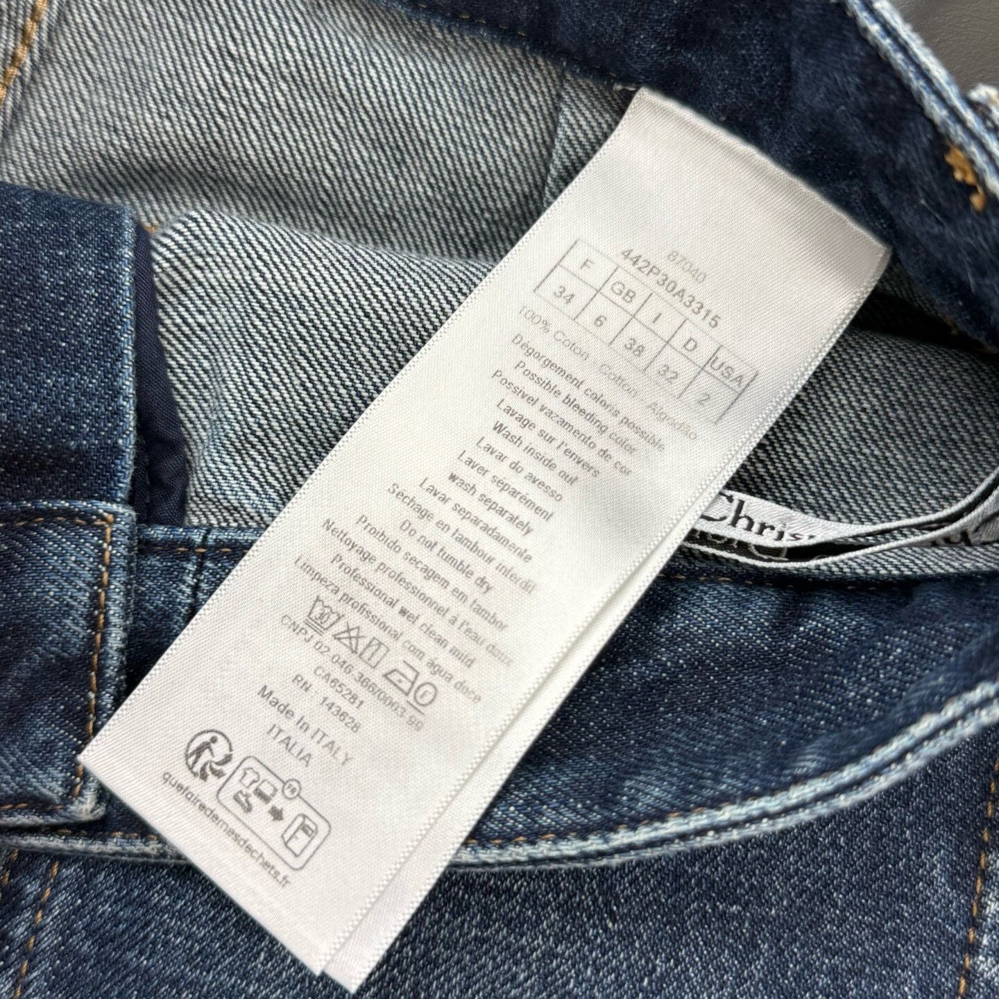Dior Dior FW24 Solid Zip Pocket Denim Shorts Size 34" / US 12 / IT 48 - 5 Thumbnail