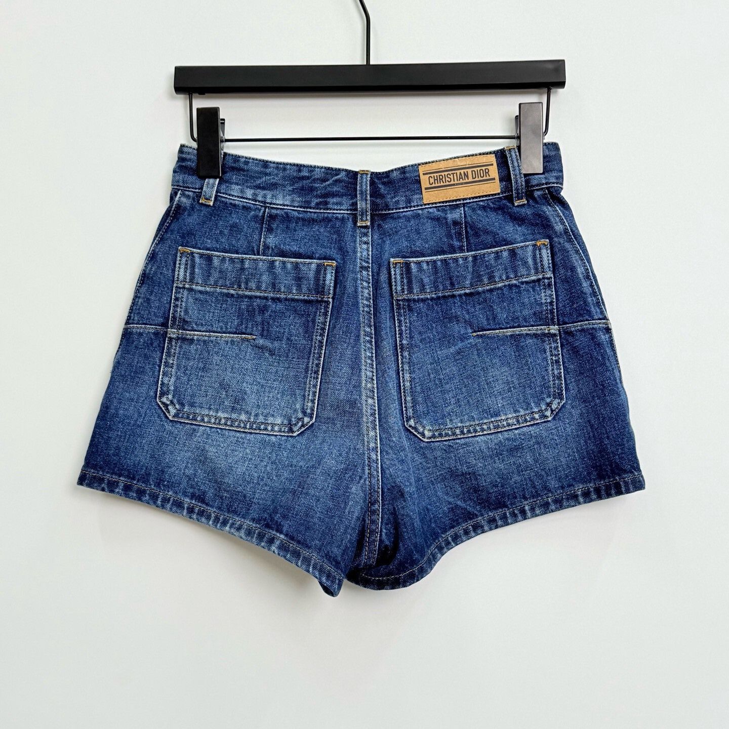 Dior Dior FW24 Solid Zip Pocket Denim Shorts Size 34" / US 12 / IT 48 - 3 Thumbnail