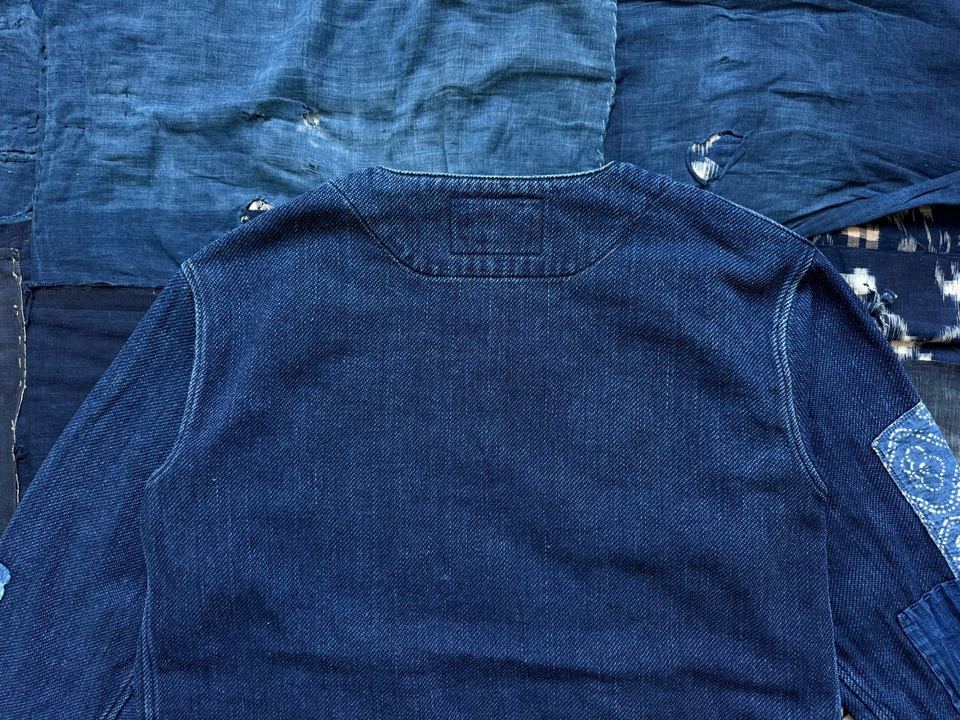 Soulive Soulive Setto Indigo Washed Patchwork Robe Size US M / EU 48-50 / 2 - 5 Thumbnail