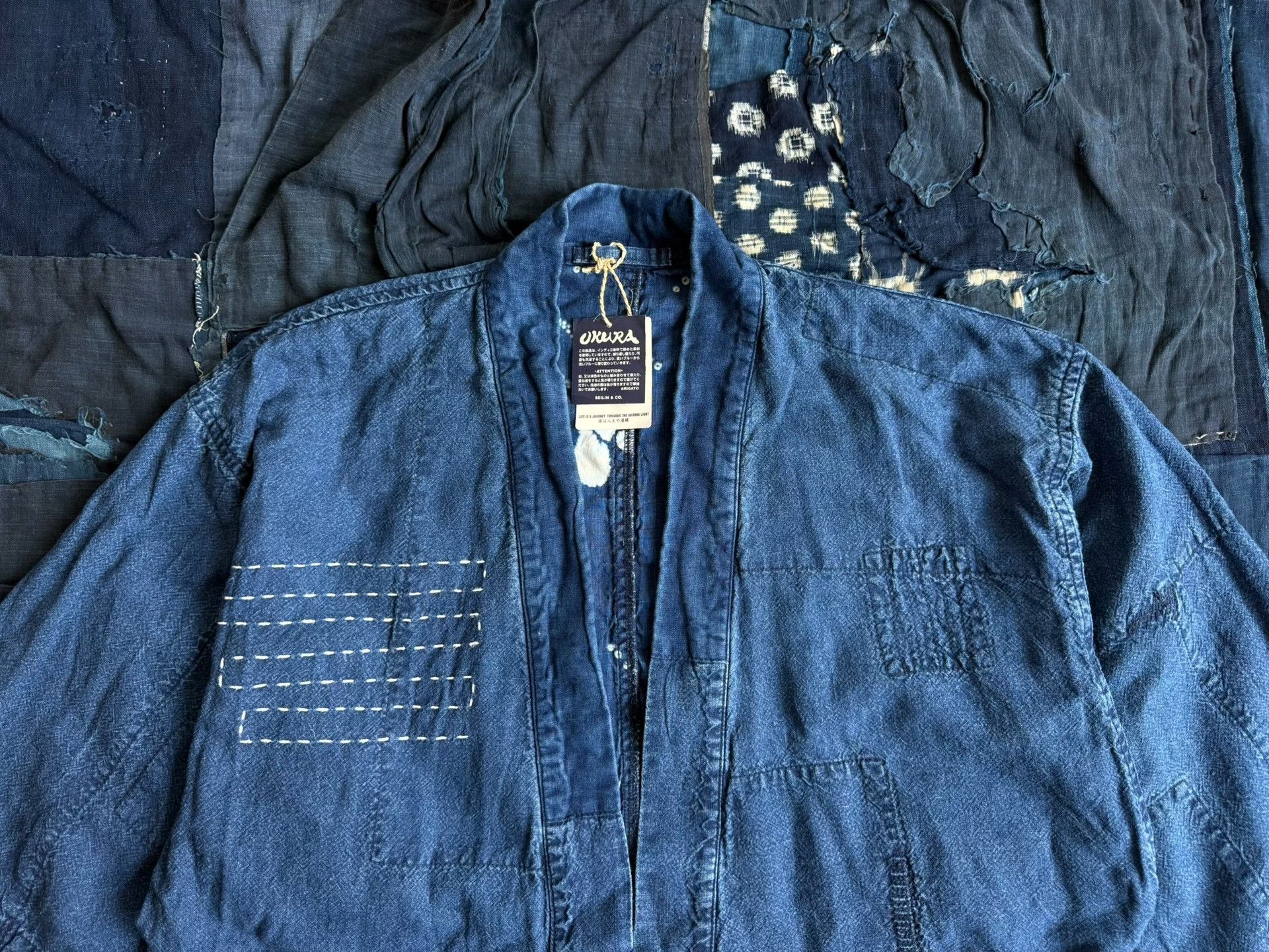 Blue Blue Japan Blue Blue Japan Indigo Dyed Robe Coat Size US M / EU 48-50 / 2 - 4 Thumbnail