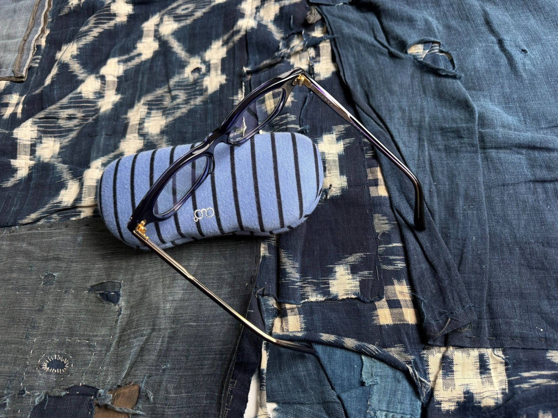 Hakusan Megane Baishan 1975 Tadpole Style Blue Glasses Size ONE SIZE - 3 Thumbnail