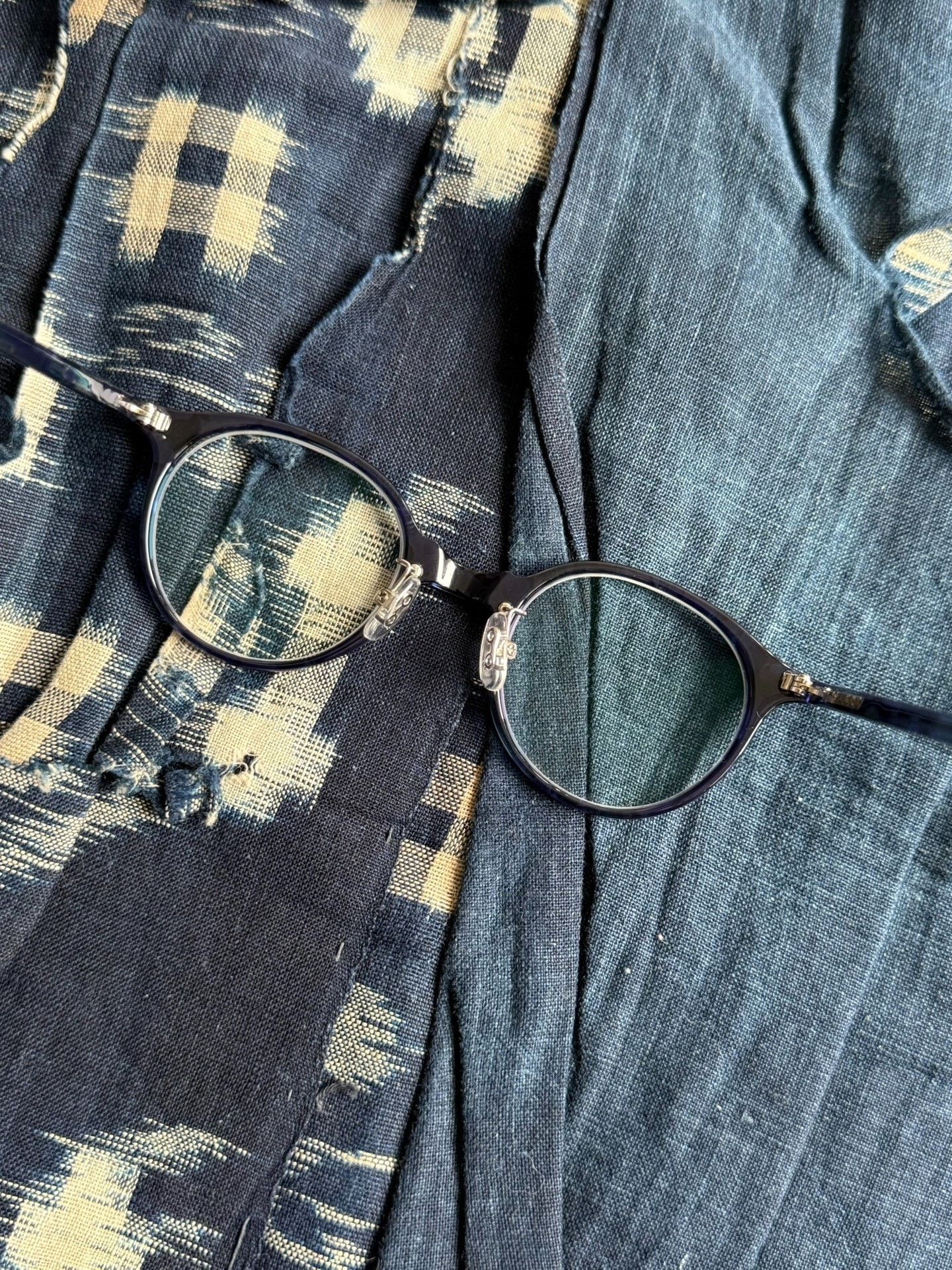 Hakusan Megane Baishan Retro Blue Glasses Size ONE SIZE - 5 Thumbnail