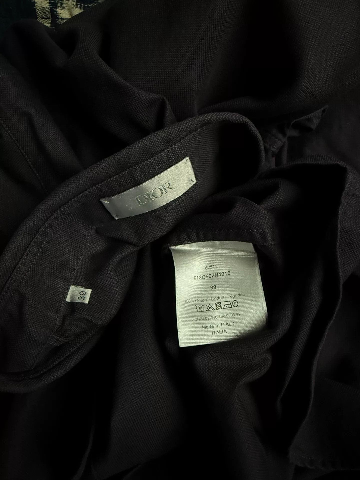 Dior Dior Embroidered Logo Long Sleeve Shirt Size US M / EU 48-50 / 2 - 9 Thumbnail