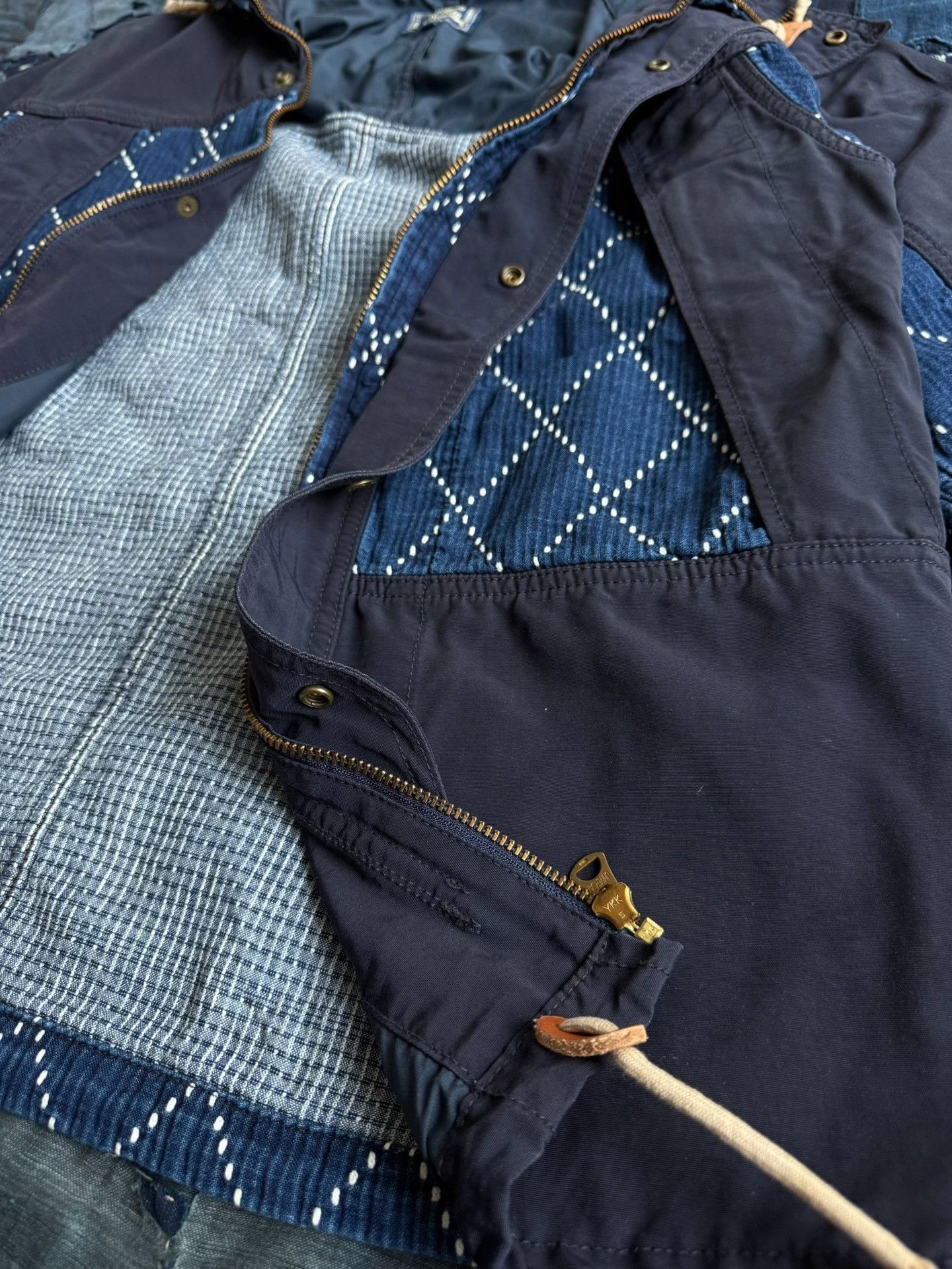 Studio D'Artisan Studio D'Artisan Indigo Sashiko Trench Jacket Size US M / EU 48-50 / 2 - 8 Thumbnail