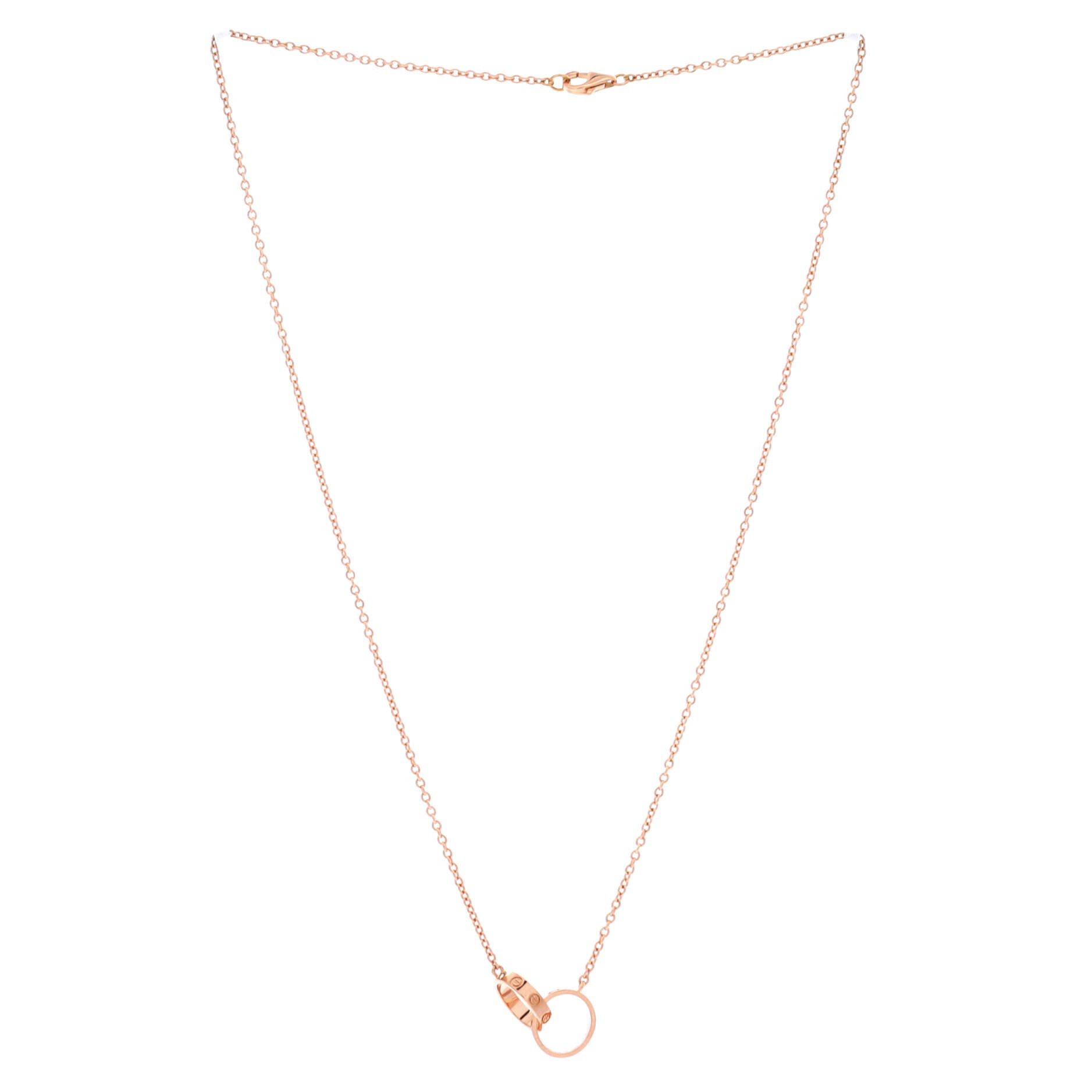 Cartier Love Interlocking Necklace Size ONE SIZE - 2 Thumbnail