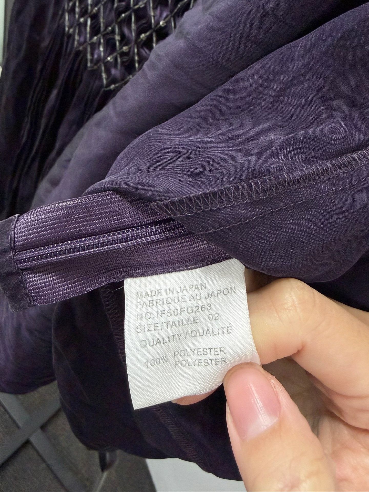 Issey Miyake Issey Miyake FETE Purple Pleated Skirt Size 24" / US 00 / IT 34 - 4 Thumbnail