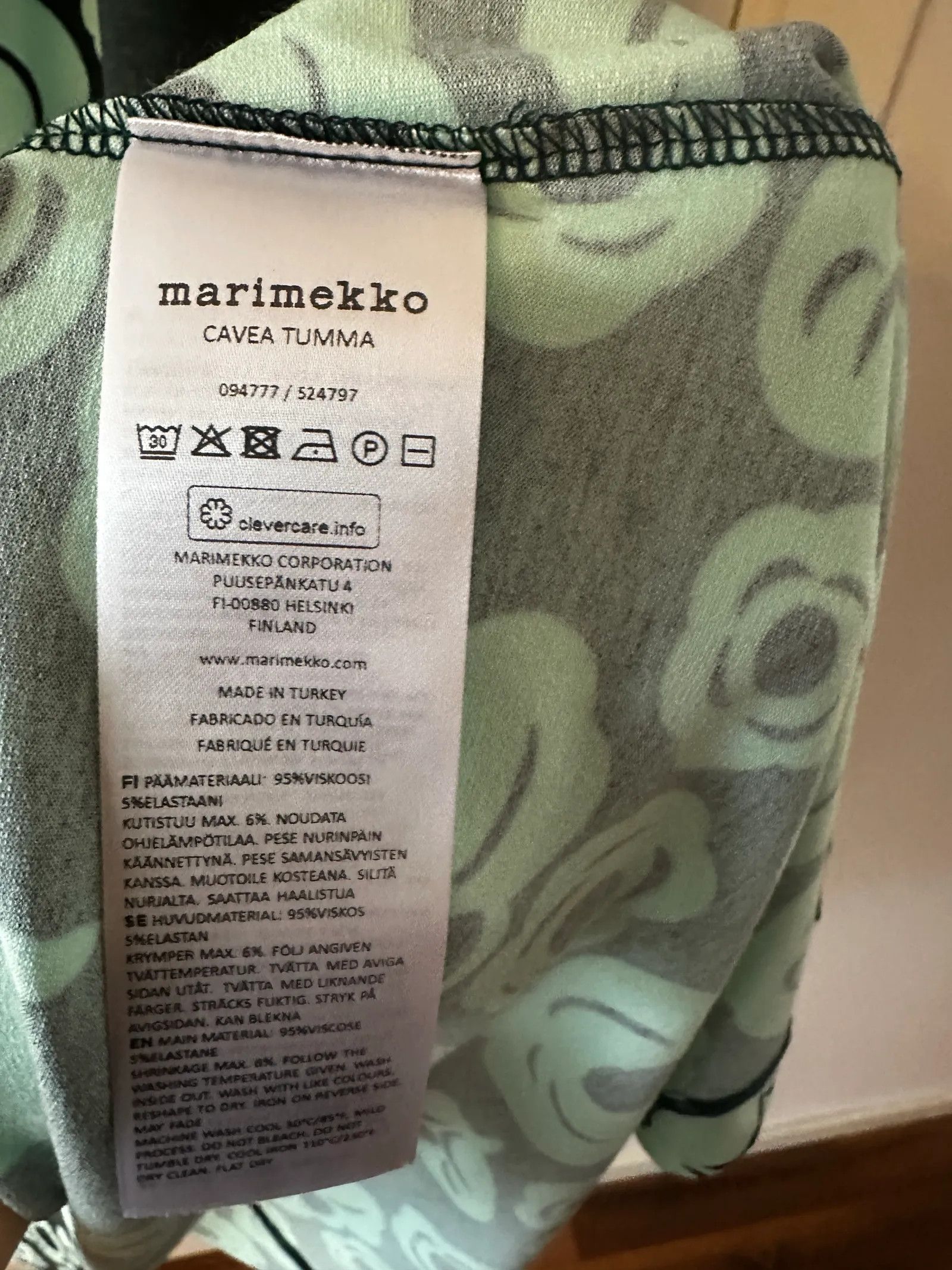 Marimekko Marimekko CAVEA TUMMA Dress Size S / US 4 / IT 40 - 4 Thumbnail