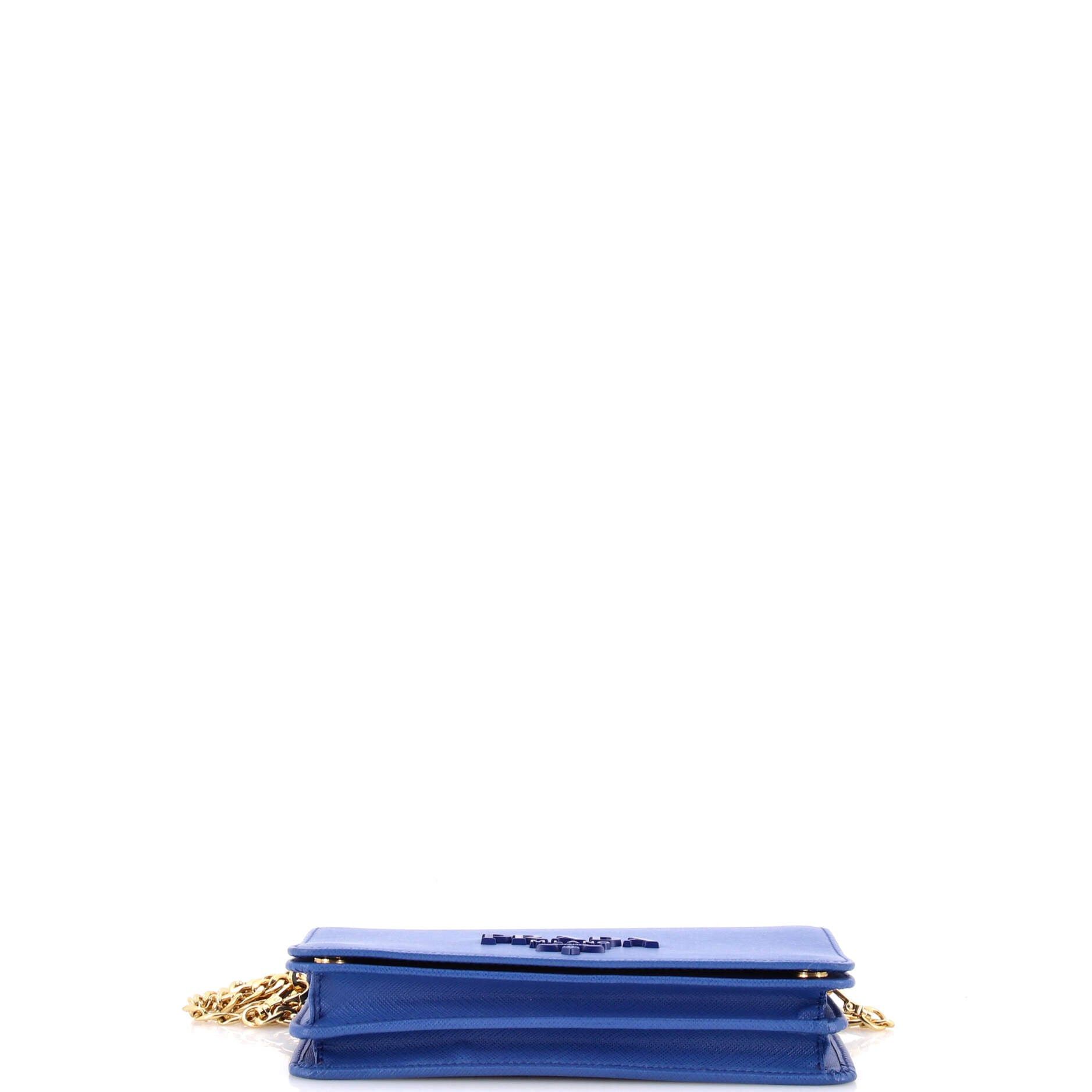Prada Monochrome Wallet on Chain Size ONE SIZE - 4 Thumbnail