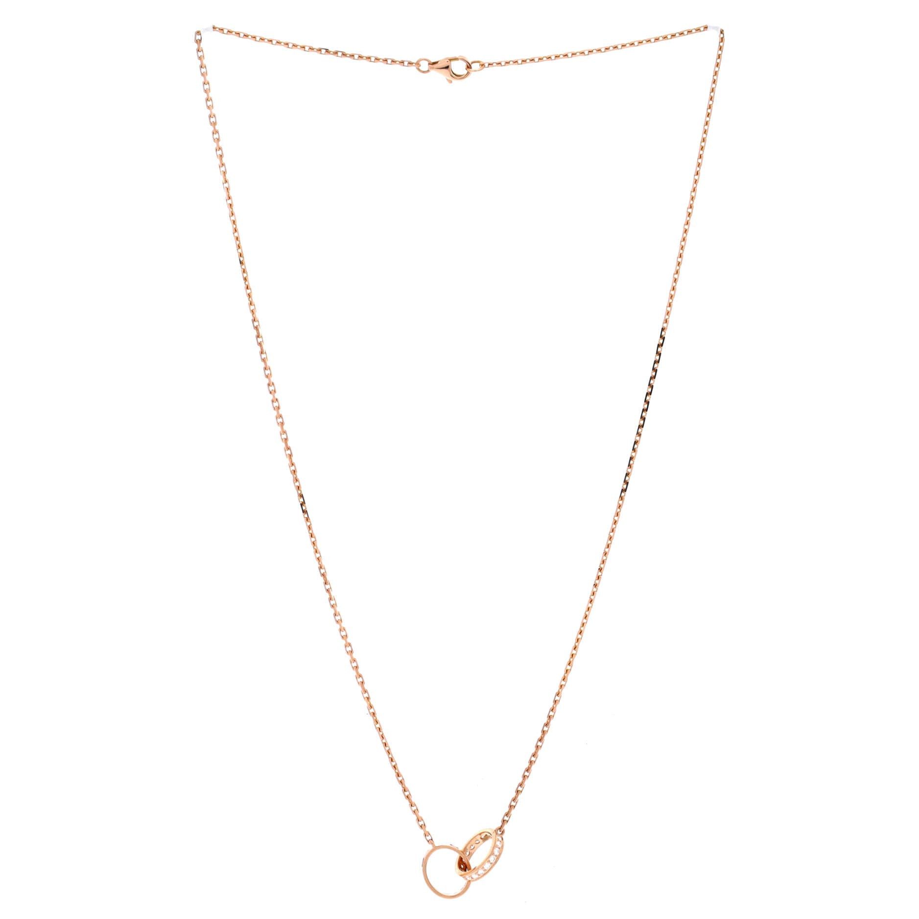 Cartier Love Interlocking Necklace Size ONE SIZE - 2 Thumbnail