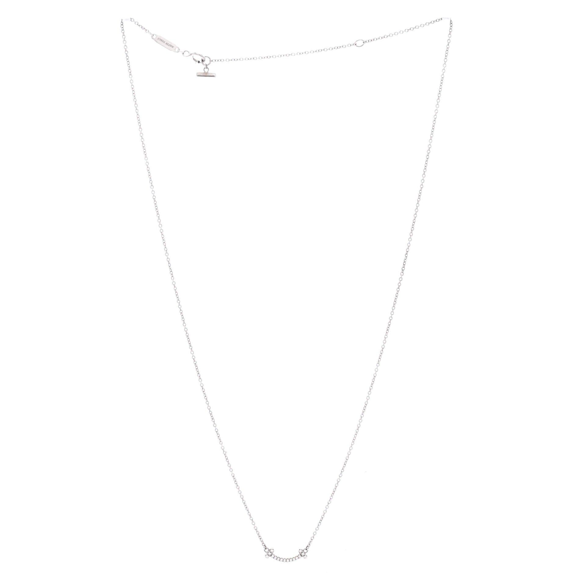 Tiffany & Co. T Smile Pendant Necklace Size ONE SIZE - 2 Thumbnail
