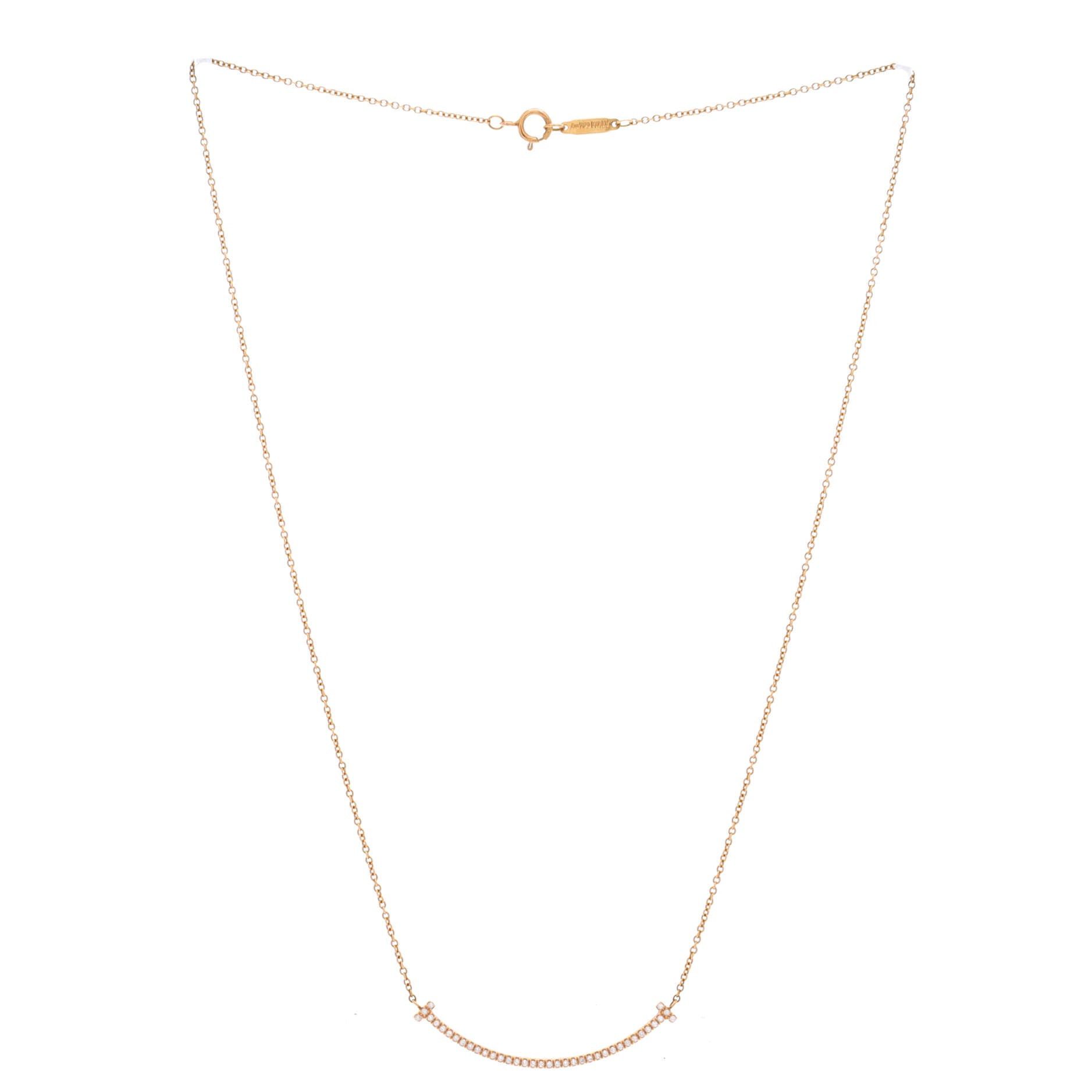 Tiffany & Co. T Smile Pendant Necklace Size ONE SIZE - 2 Thumbnail