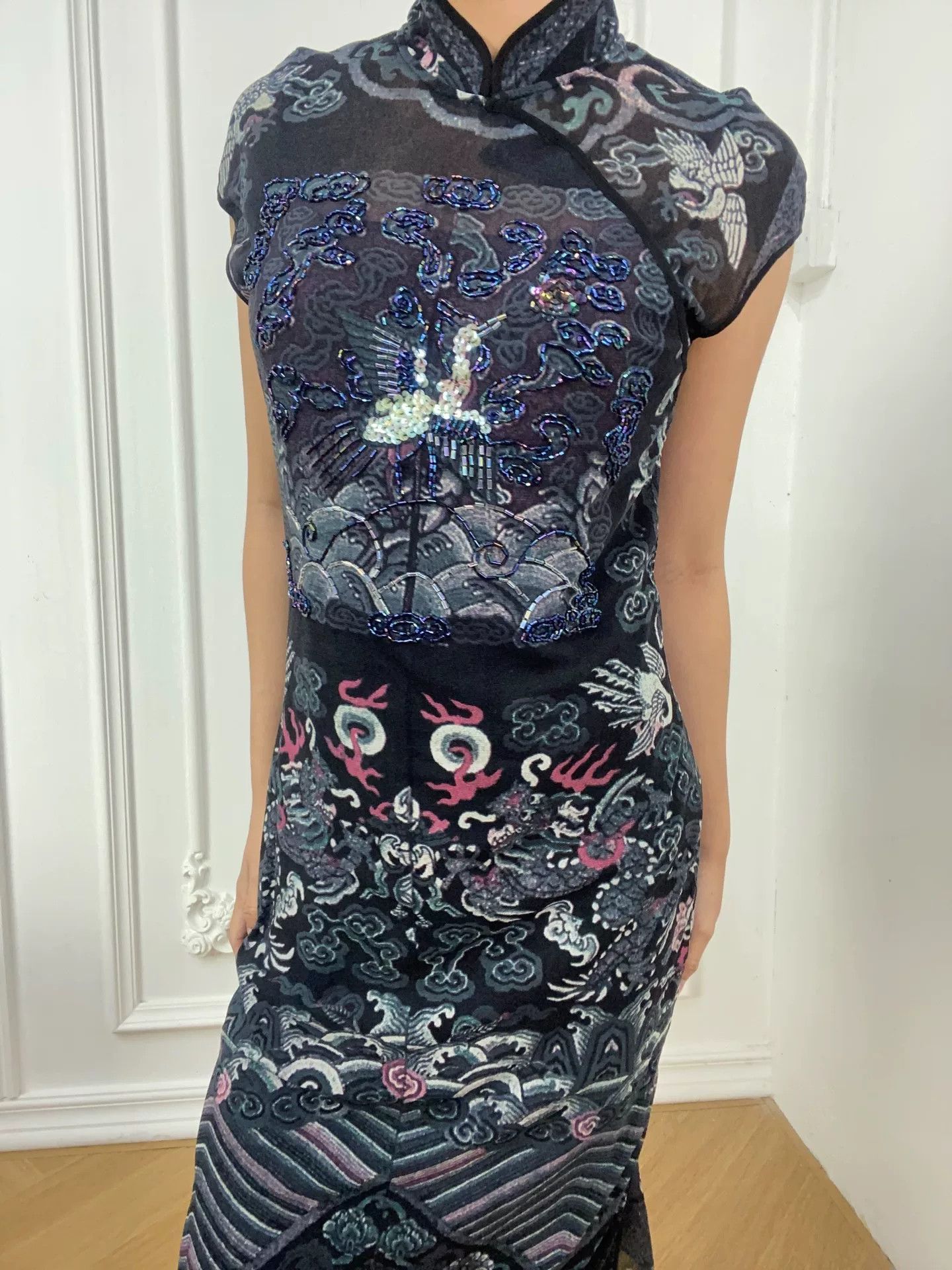Vivienne Tam Vivienne Tam Dragon Mesh Qipao Size M / US 6-8 / IT 42-44 - 6 Thumbnail