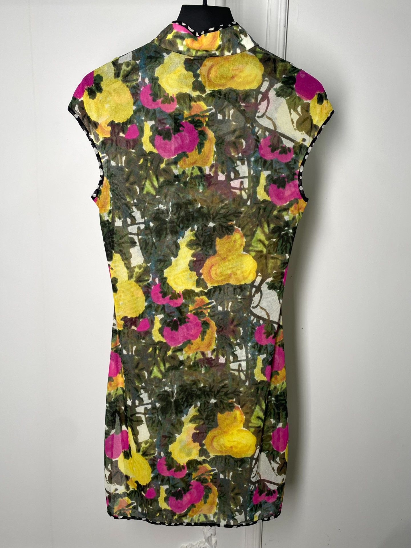 Vivienne Tam Vivienne Tam Oil Painting Flower Tulle Qipao Size S / US 4 / IT 40 - 2 Thumbnail