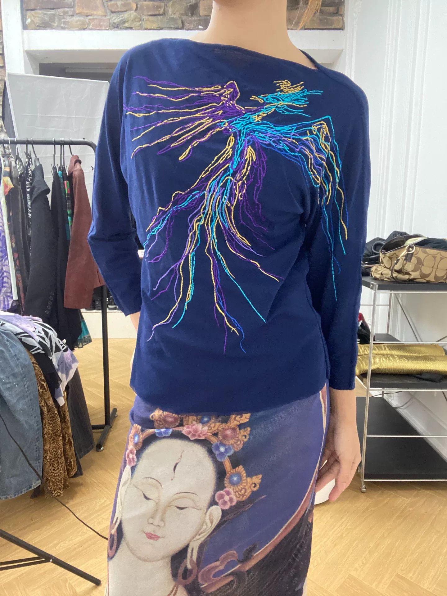 Vivienne Tam Vivienne Tam Phoenix Embroidered Mesh Top Size M / US 6-8 / IT 42-44 - 4 Thumbnail