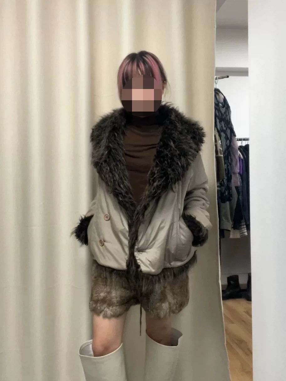 Issey Miyake Issey Miyake Fur Collar Cotton Coat Size M / US 6-8 / IT 42-44 - 4 Thumbnail