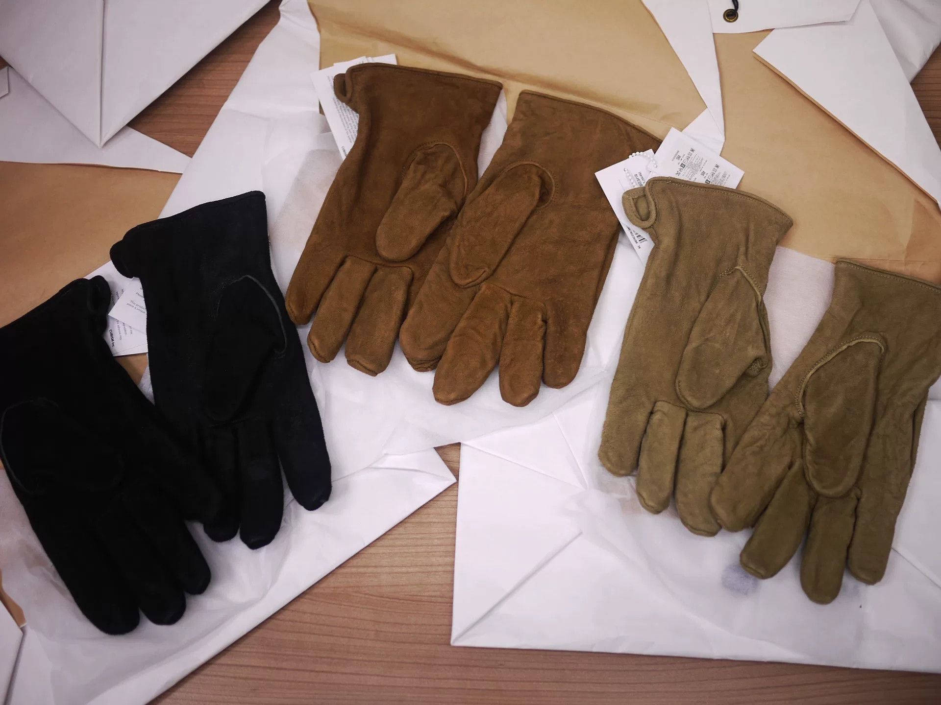 Visvim VISVIM 24AW Suede Gloves (FR VEG L) Size ONE SIZE - 2 Thumbnail