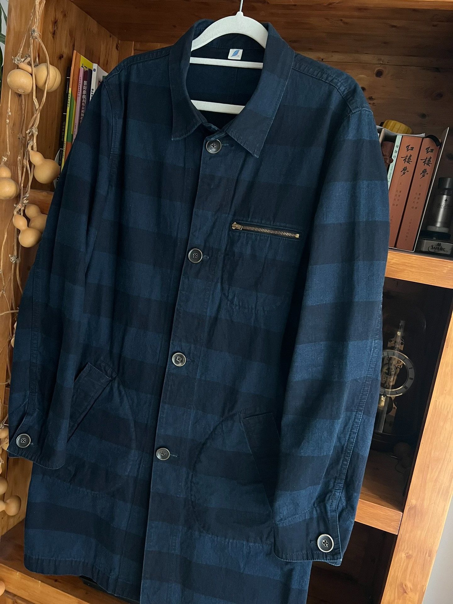Pure Blue Japan Pure Blue Japan Denim Long Coat Size US L / EU 52-54 / 3 - 3 Thumbnail