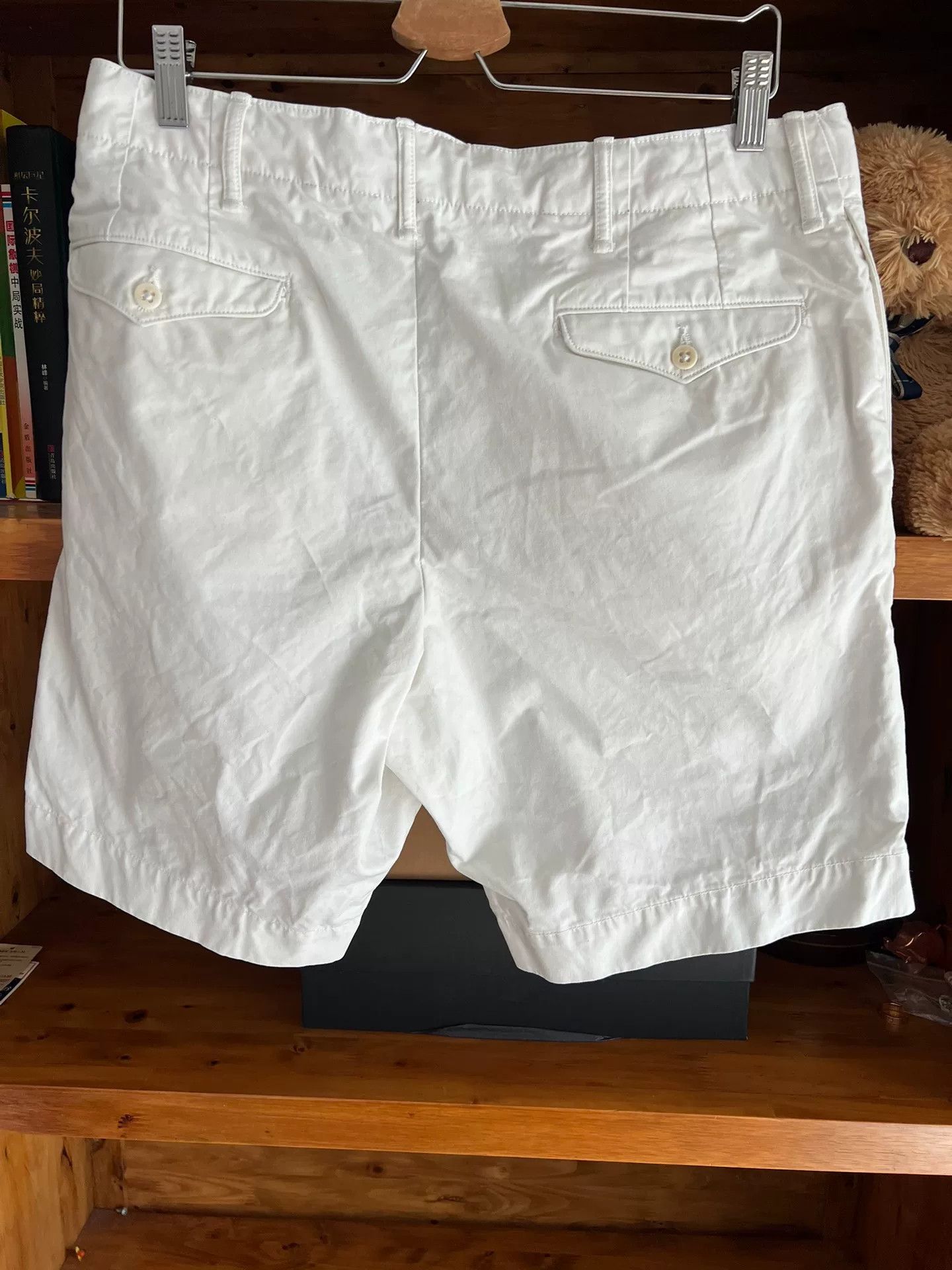 RRL Ralph Lauren RRL Double RL Vintage White Work Shorts Size US 31 - 7 Thumbnail