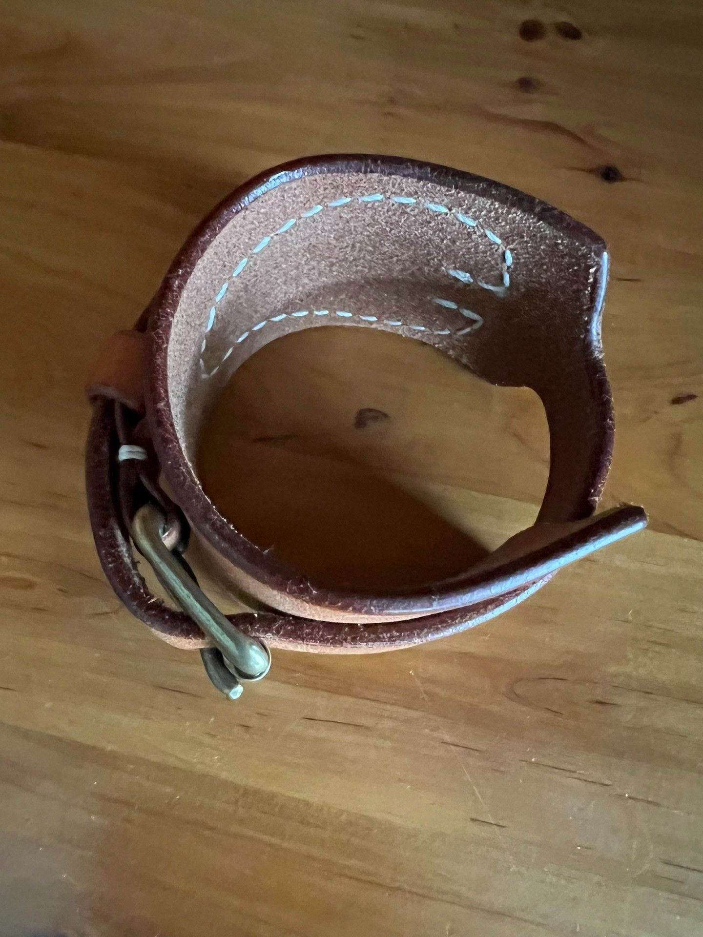 Japanese Brand Tenjin Works Genuine Japanese Oak Leather Bracelet Size ONE SIZE - 6 Thumbnail