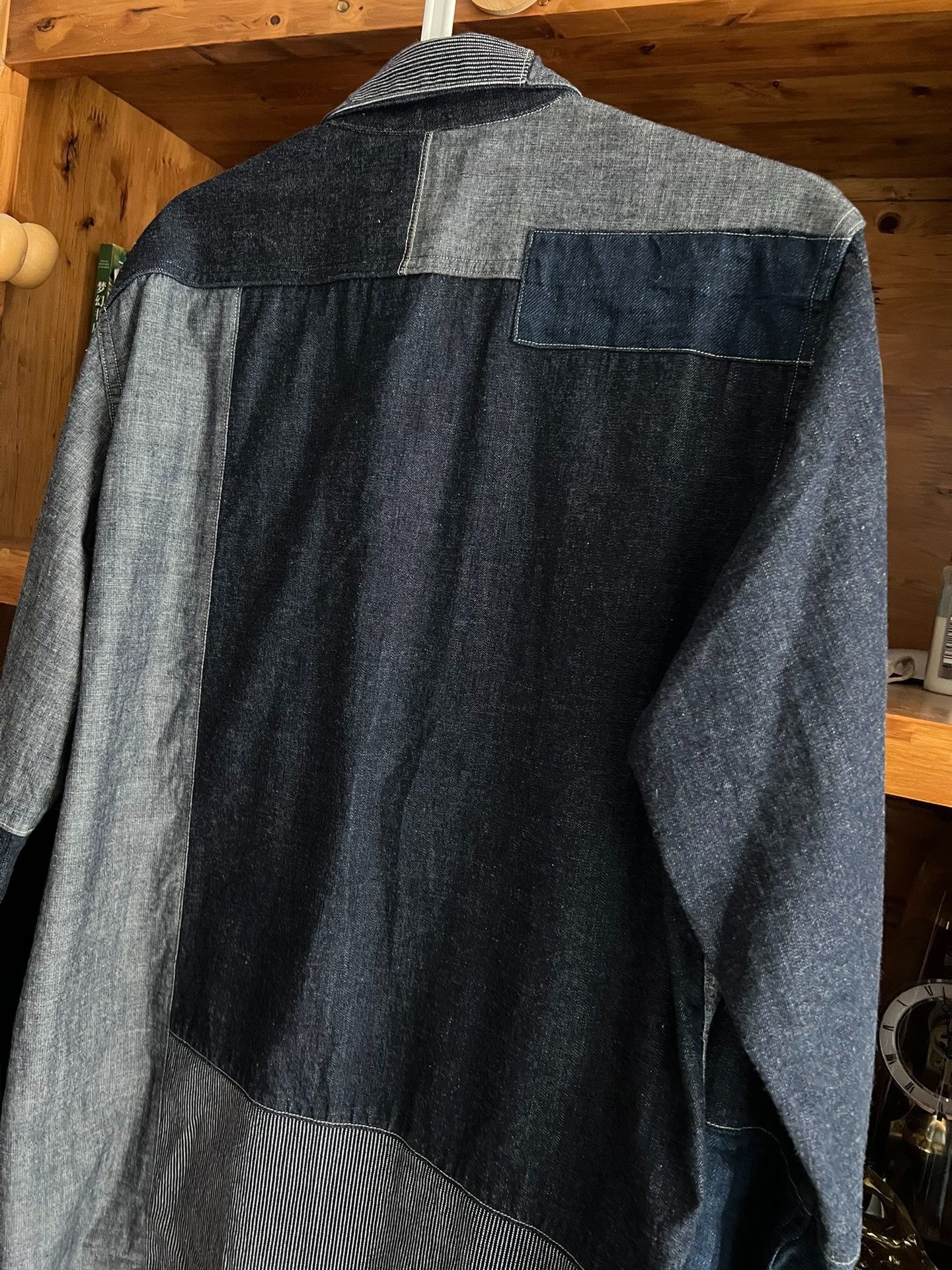 Nigel Cabourn Nigel Cabourn Indigo Patchwork Workwear Shirt Size US M / EU 48-50 / 2 - 6 Thumbnail