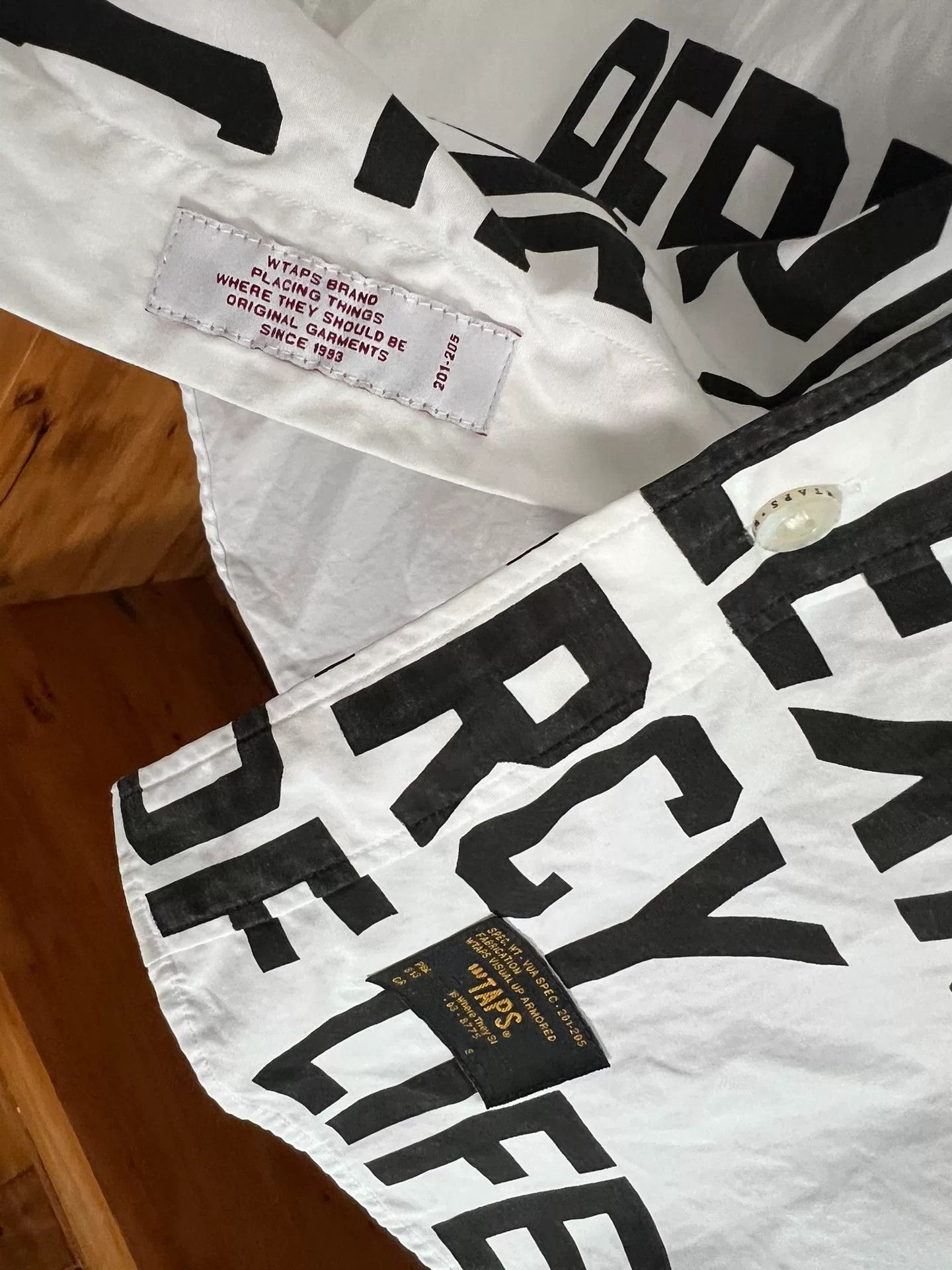Wtaps WTAPS 15AW White Letter Shirt Size US S / EU 44-46 / 1 - 4 Thumbnail