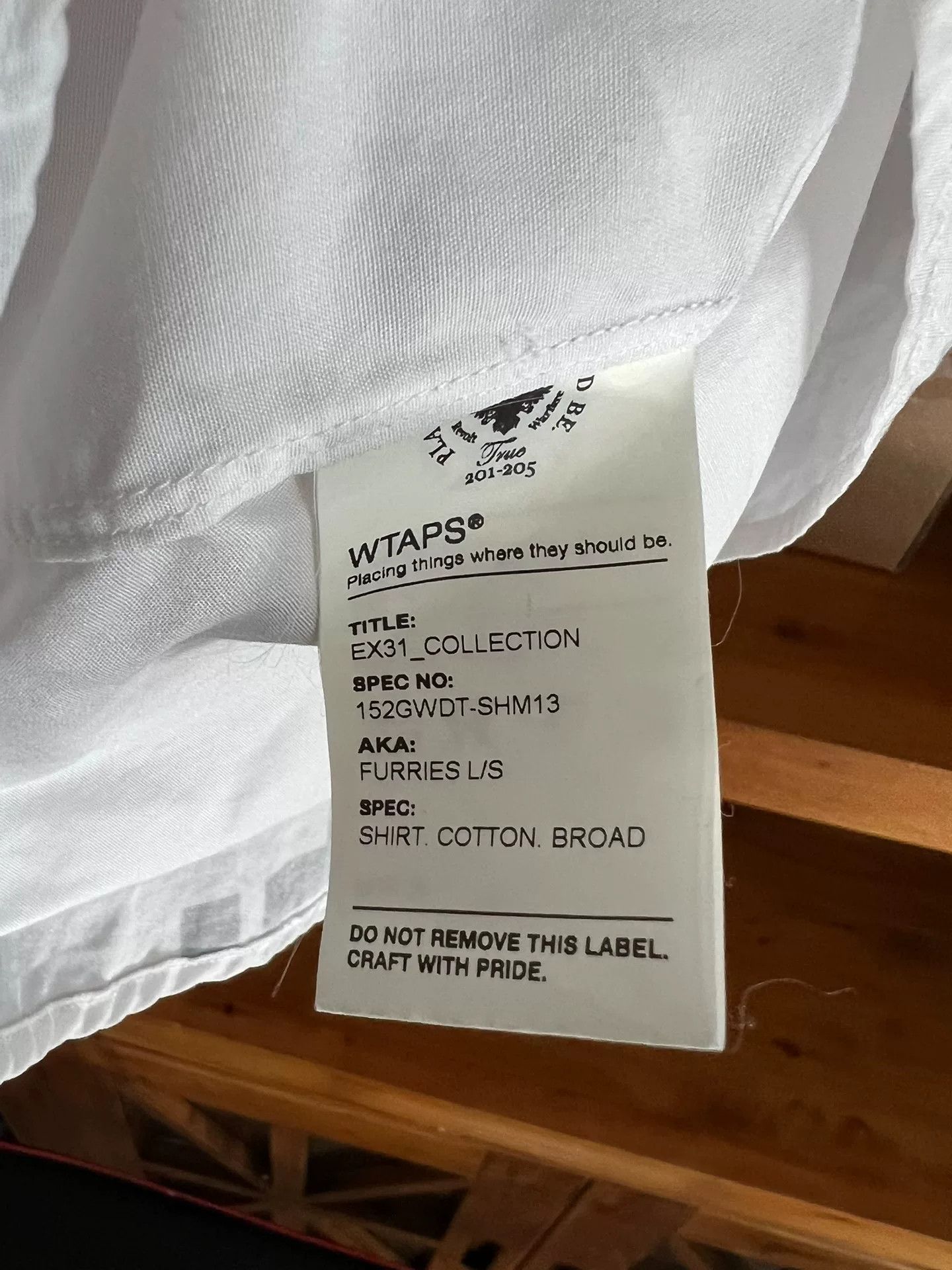 Wtaps WTAPS 15AW White Letter Shirt Size US S / EU 44-46 / 1 - 5 Thumbnail