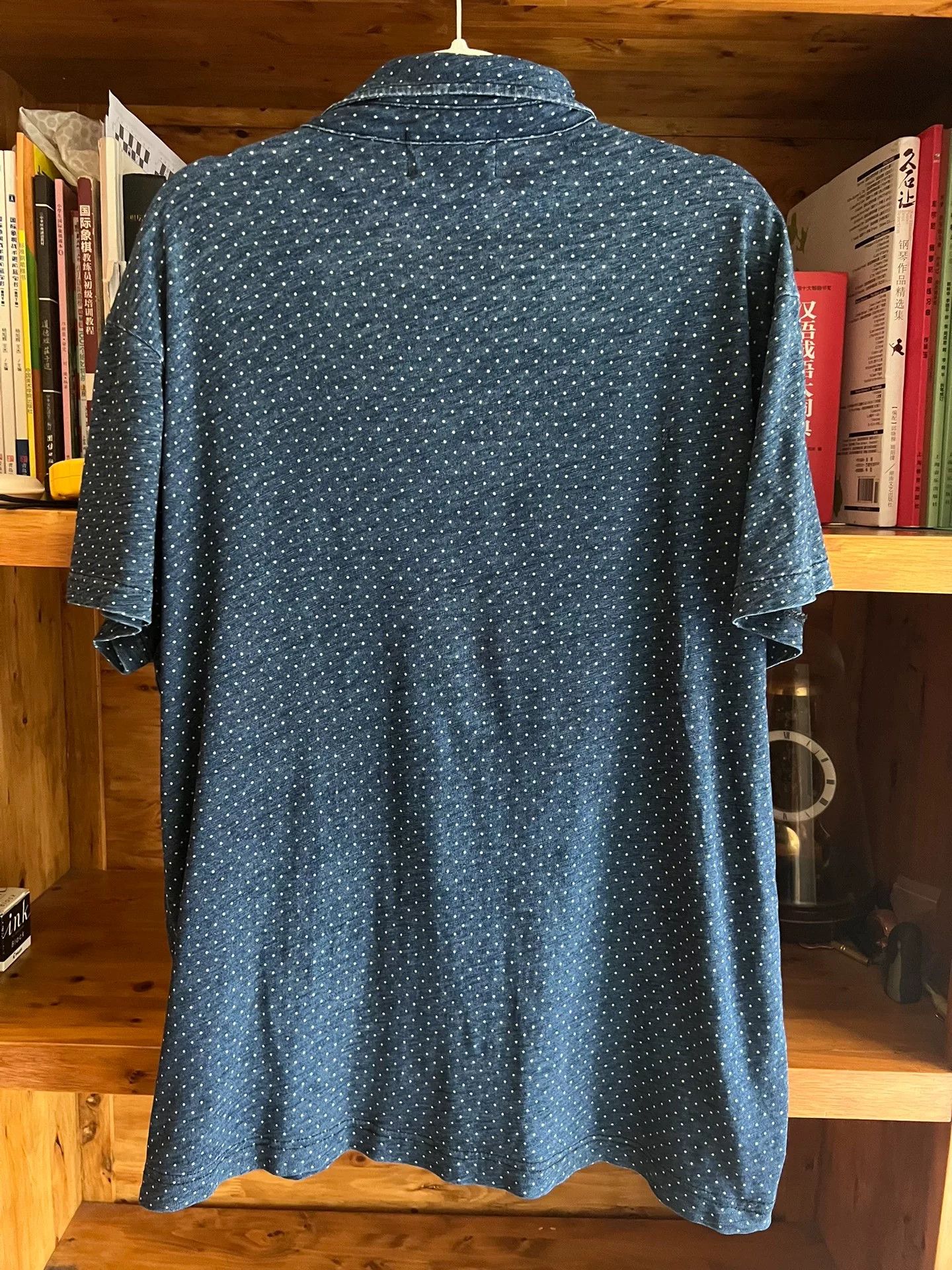 RRL Ralph Lauren RRL Indigo Polka Dot Short Sleeve Tee Size US L / EU 52-54 / 3 - 4 Thumbnail