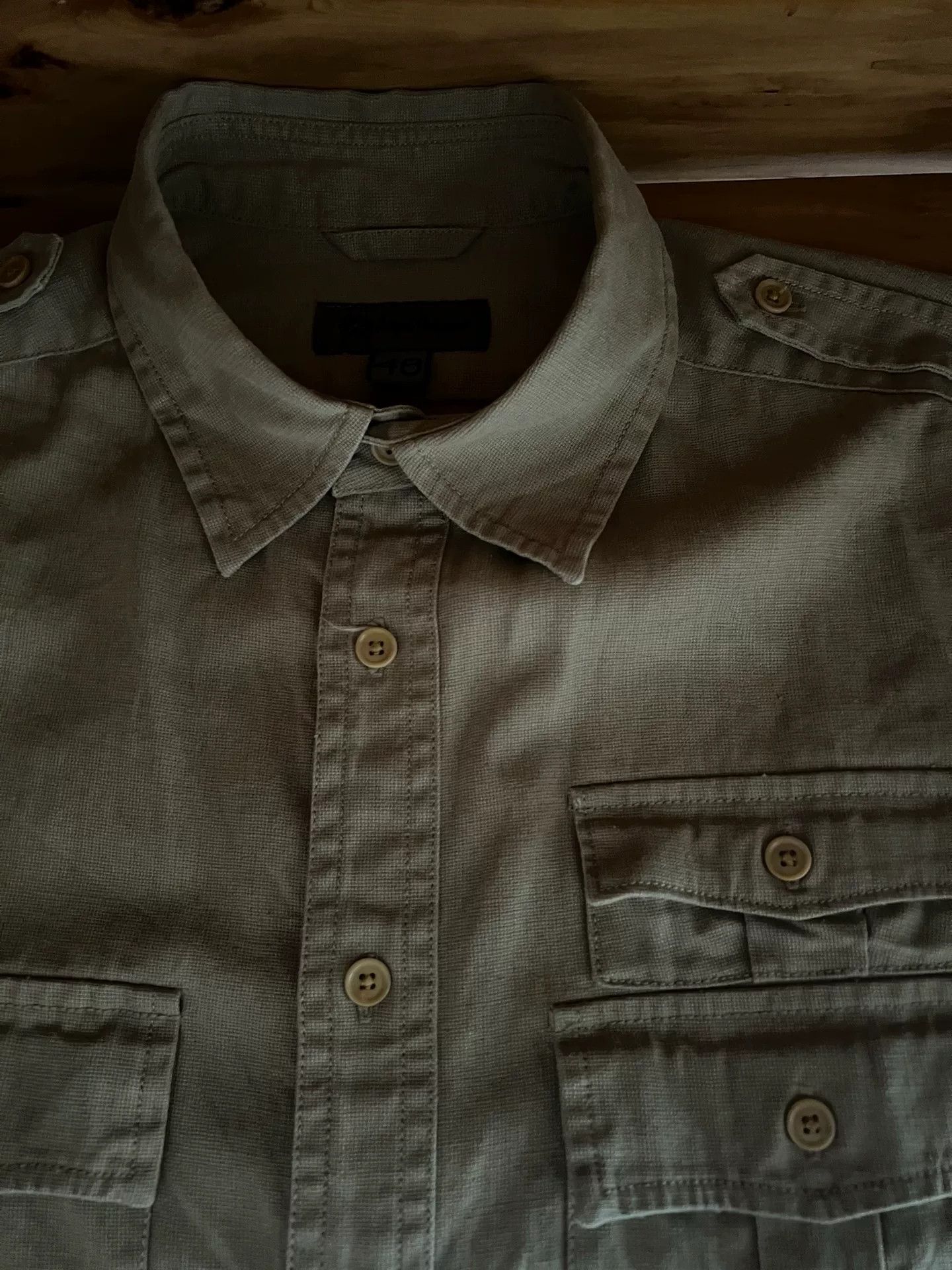 Nigel Cabourn Nigel Cabourn Jungle Short Sleeve Utility Shirt Size US M / EU 48-50 / 2 - 9 Thumbnail
