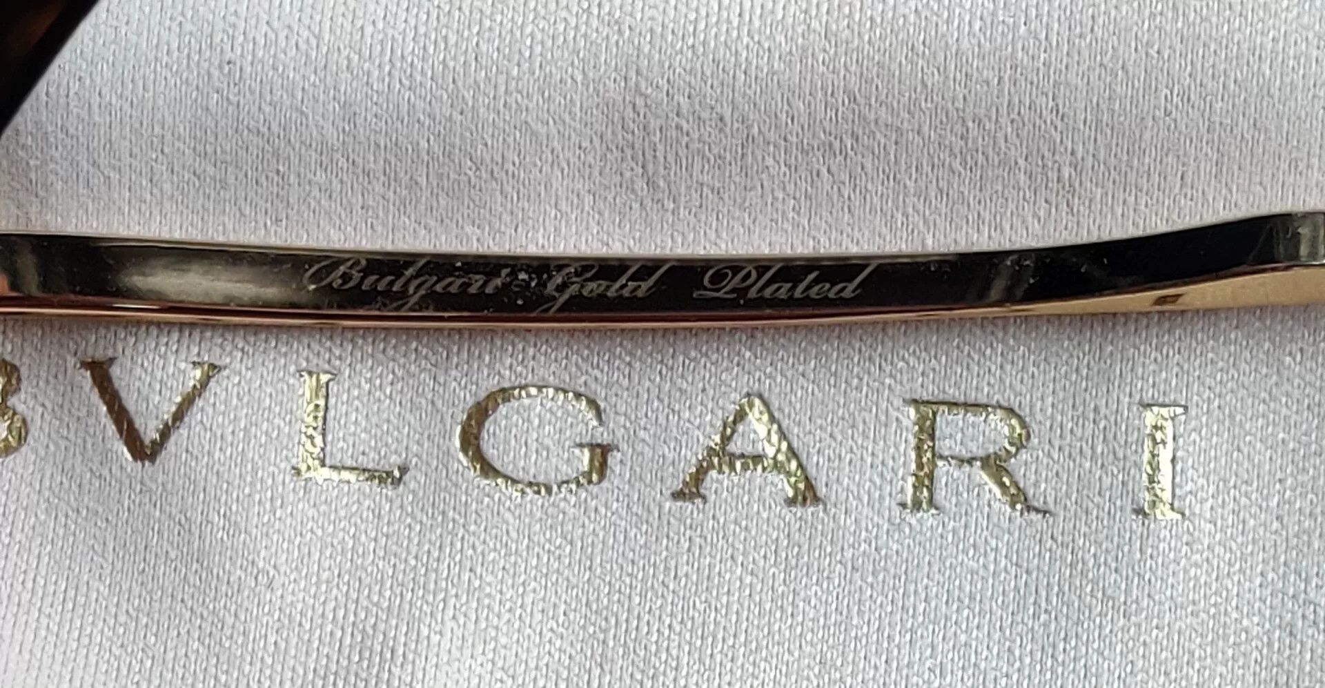 Bvlgari Bvlgari Tortoiseshell Gold-Plated Glasses Size ONE SIZE - 4 Thumbnail
