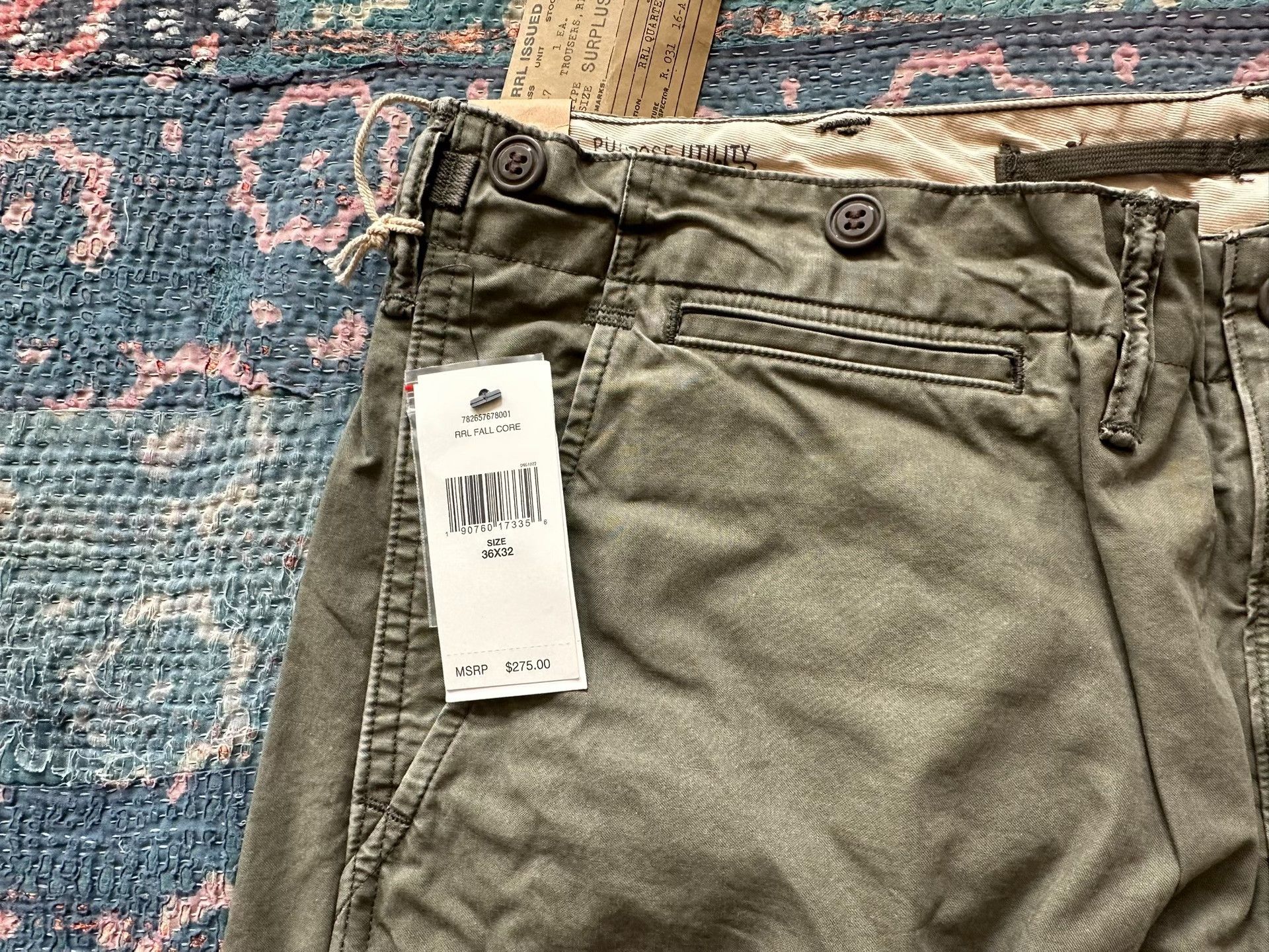 RRL Ralph Lauren RRL Work Casual Pants Size US 36 / EU 52 - 3 Thumbnail