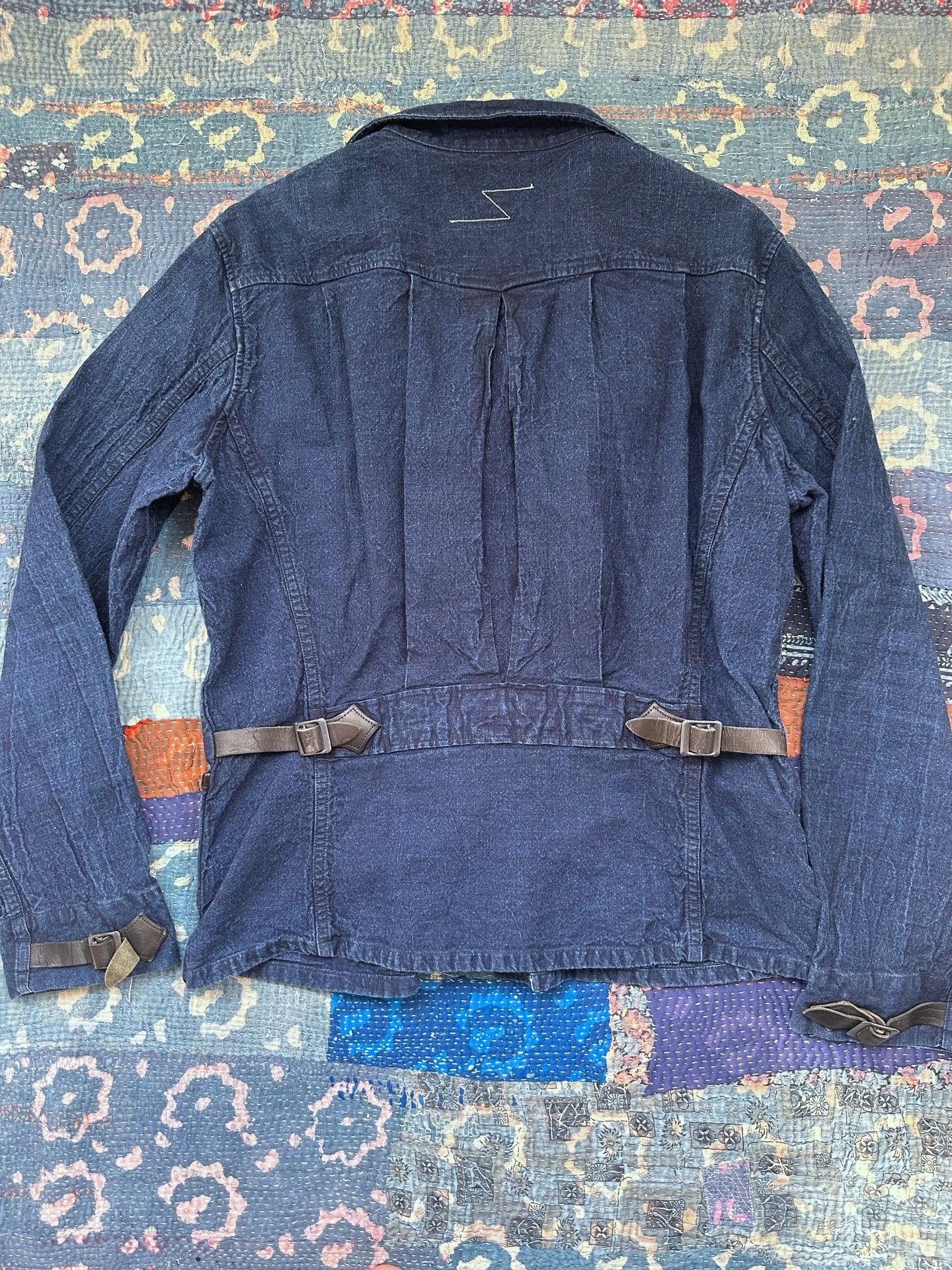 Mister Freedom Mister Freedom Indigo Leather Patchwork Jacket Size US M / EU 48-50 / 2 - 2 Thumbnail