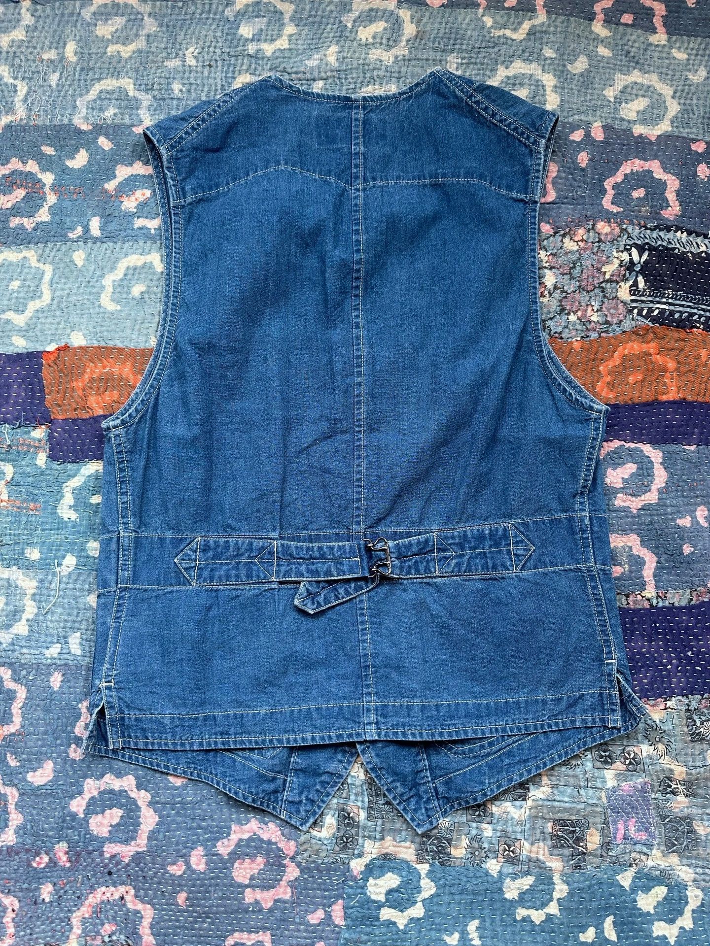 RRL Ralph Lauren RRL Indigo Dyed Workwear Vest Size US XS / EU 42 / 0 - 2 Thumbnail
