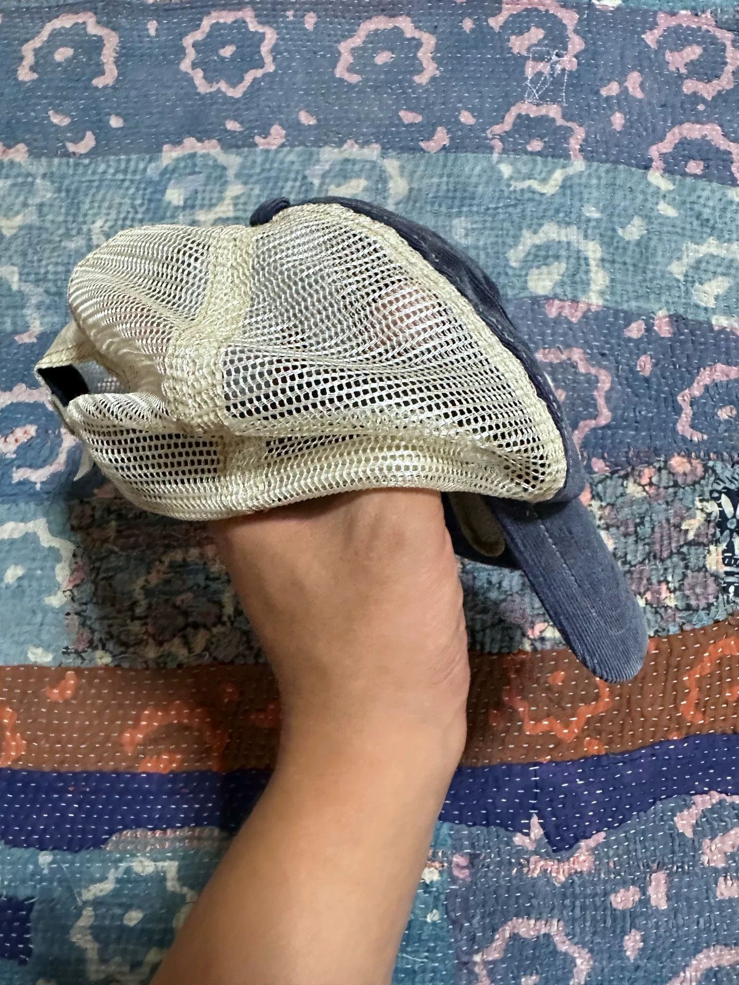 RRL Ralph Lauren RRL Indigo Dyed Corduroy Trucker Cap Size ONE SIZE - 2 Thumbnail