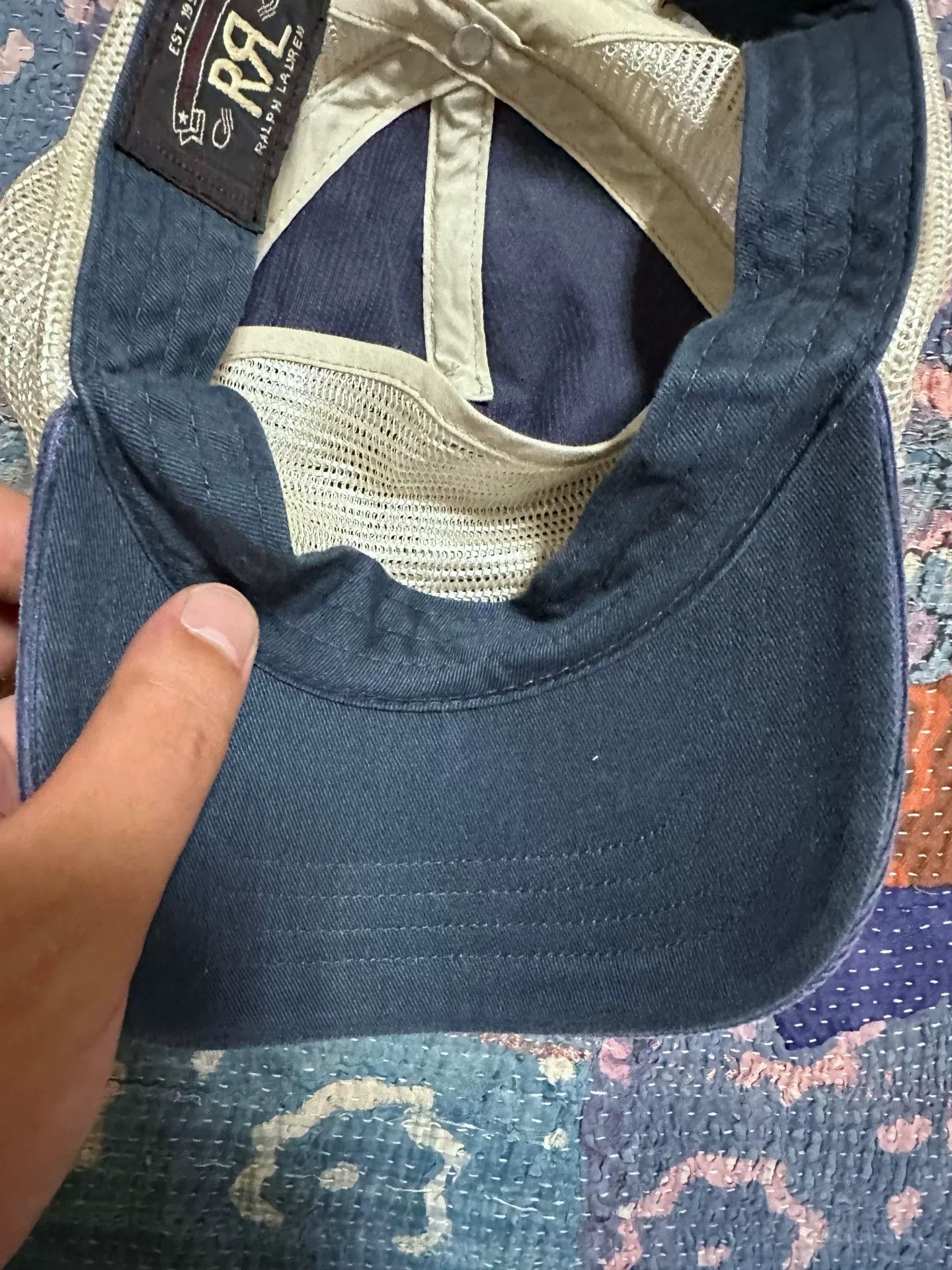 RRL Ralph Lauren RRL Indigo Dyed Corduroy Trucker Cap Size ONE SIZE - 3 Thumbnail