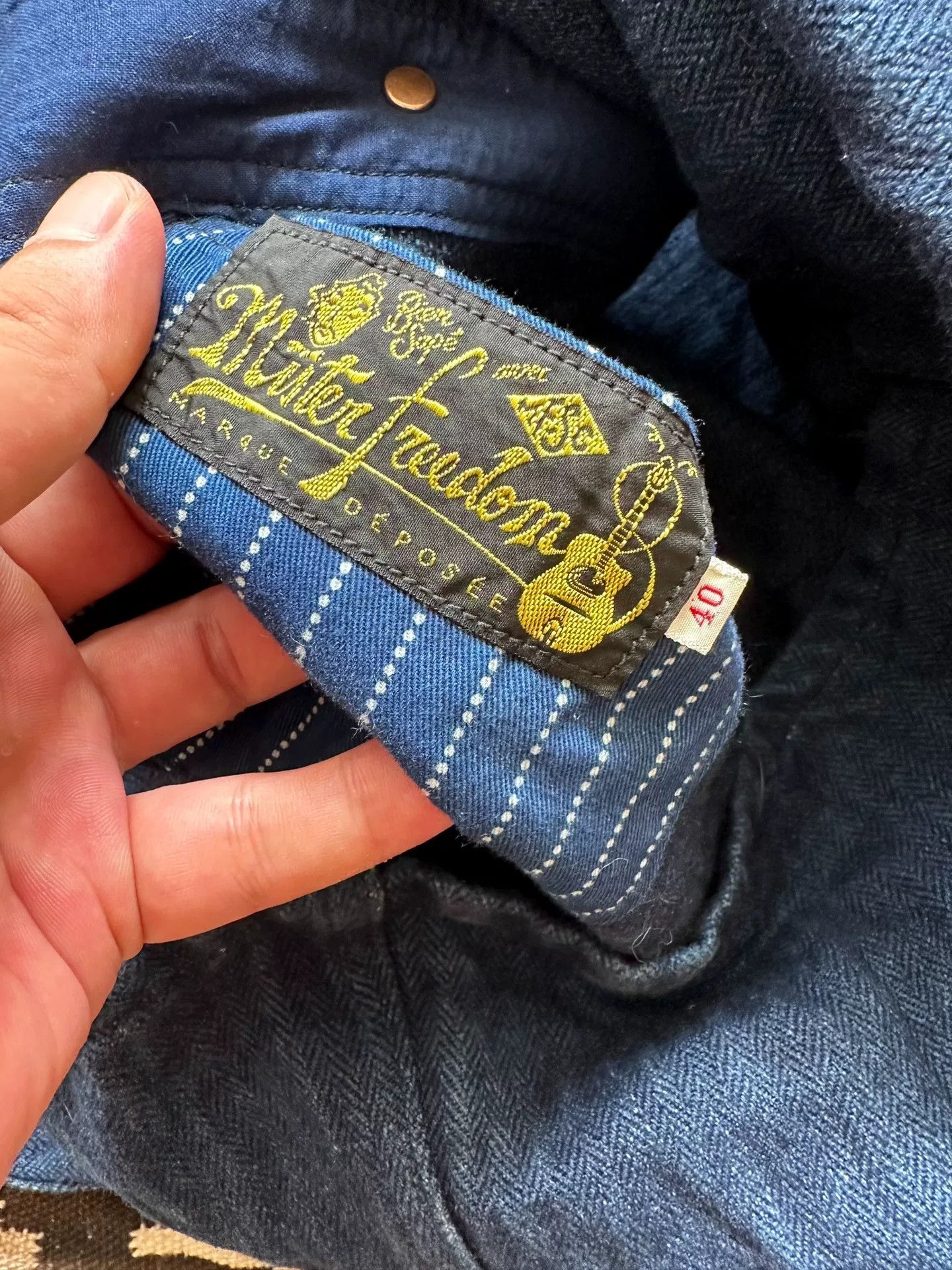 Mister Freedom Mister Freedom Indigo Herringbone French Workwear Jacket Size US XXS / EU 40 - 6 Thumbnail