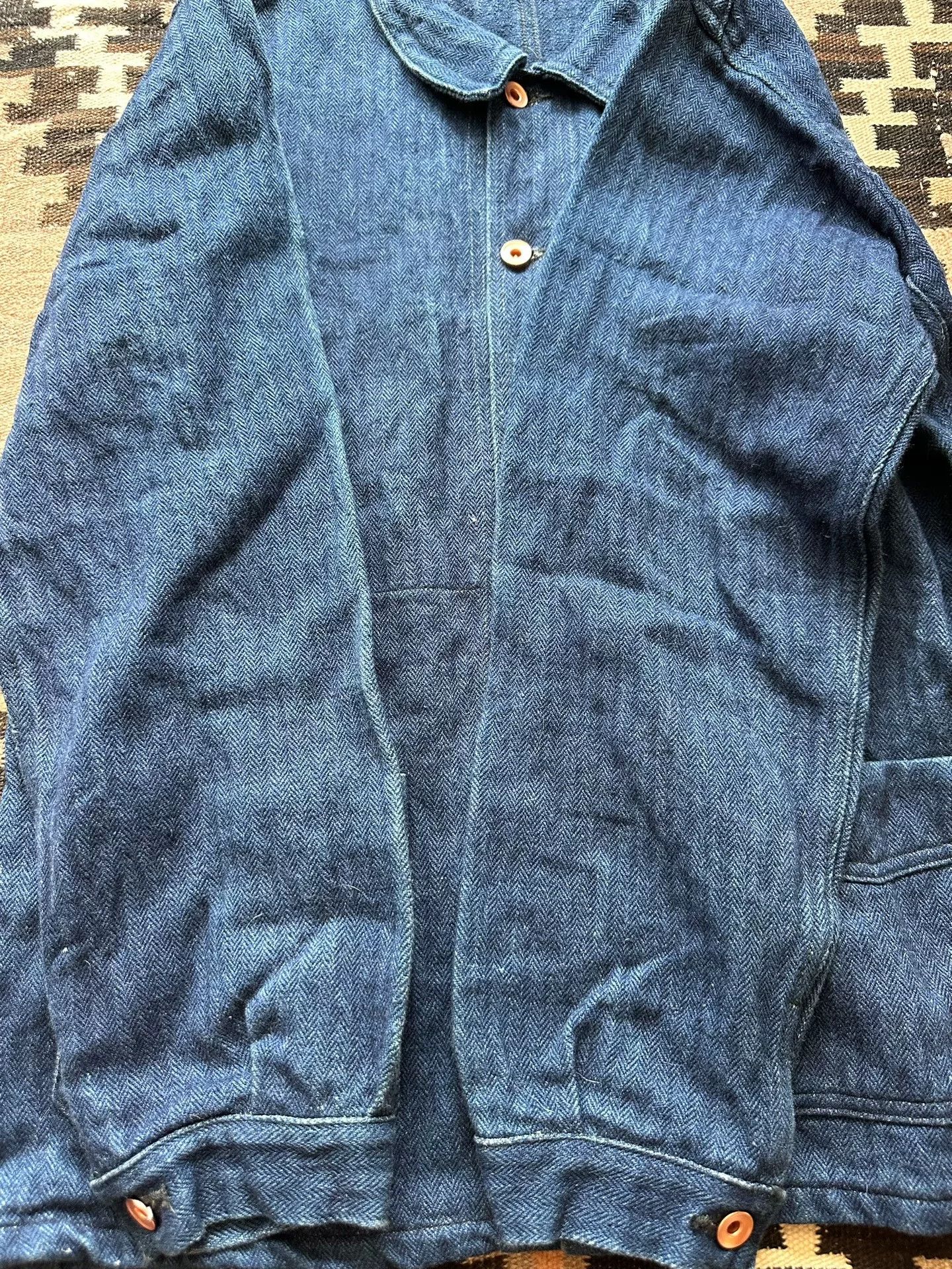 Mister Freedom Mister Freedom Indigo Herringbone French Workwear Jacket Size US XXS / EU 40 - 5 Thumbnail