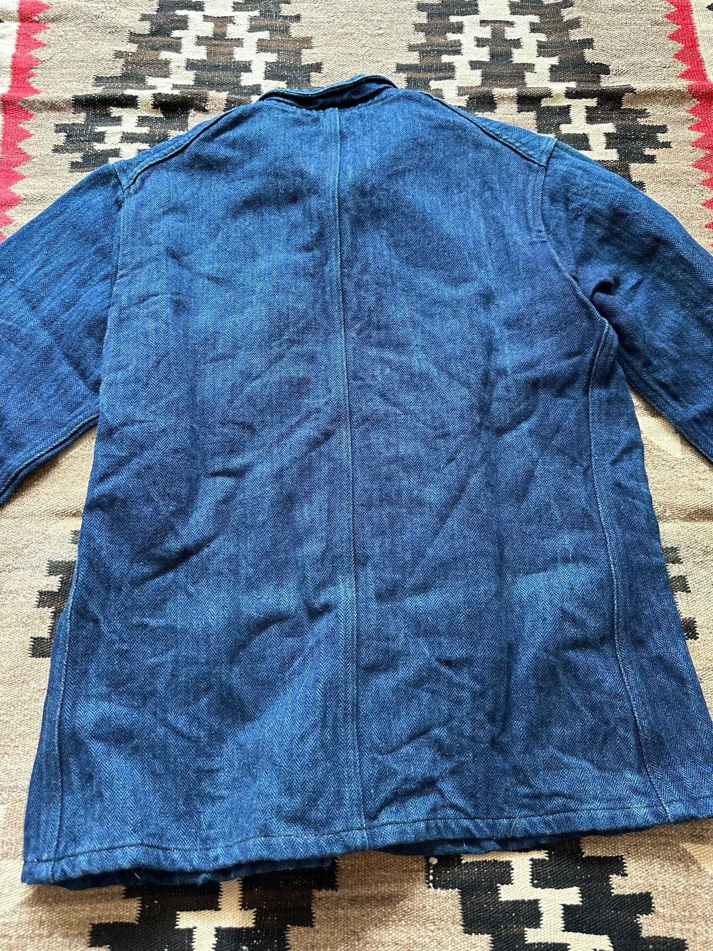 Mister Freedom Mister Freedom Indigo Herringbone French Workwear Jacket Size US XXS / EU 40 - 2 Thumbnail