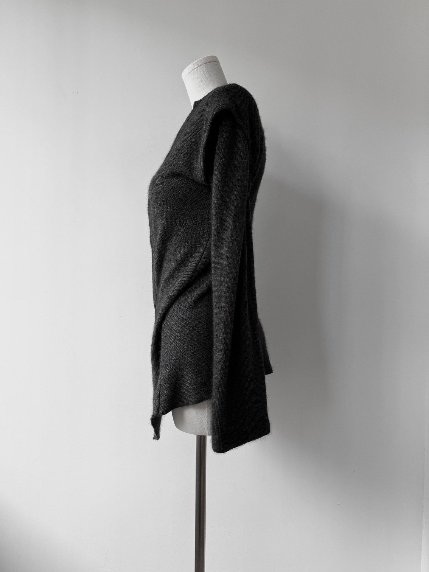 Yohji Yamamoto Yohji Yamamoto Y's Wool Asymmetric Cardigan Size M / US 6-8 / IT 42-44 - 5 Thumbnail