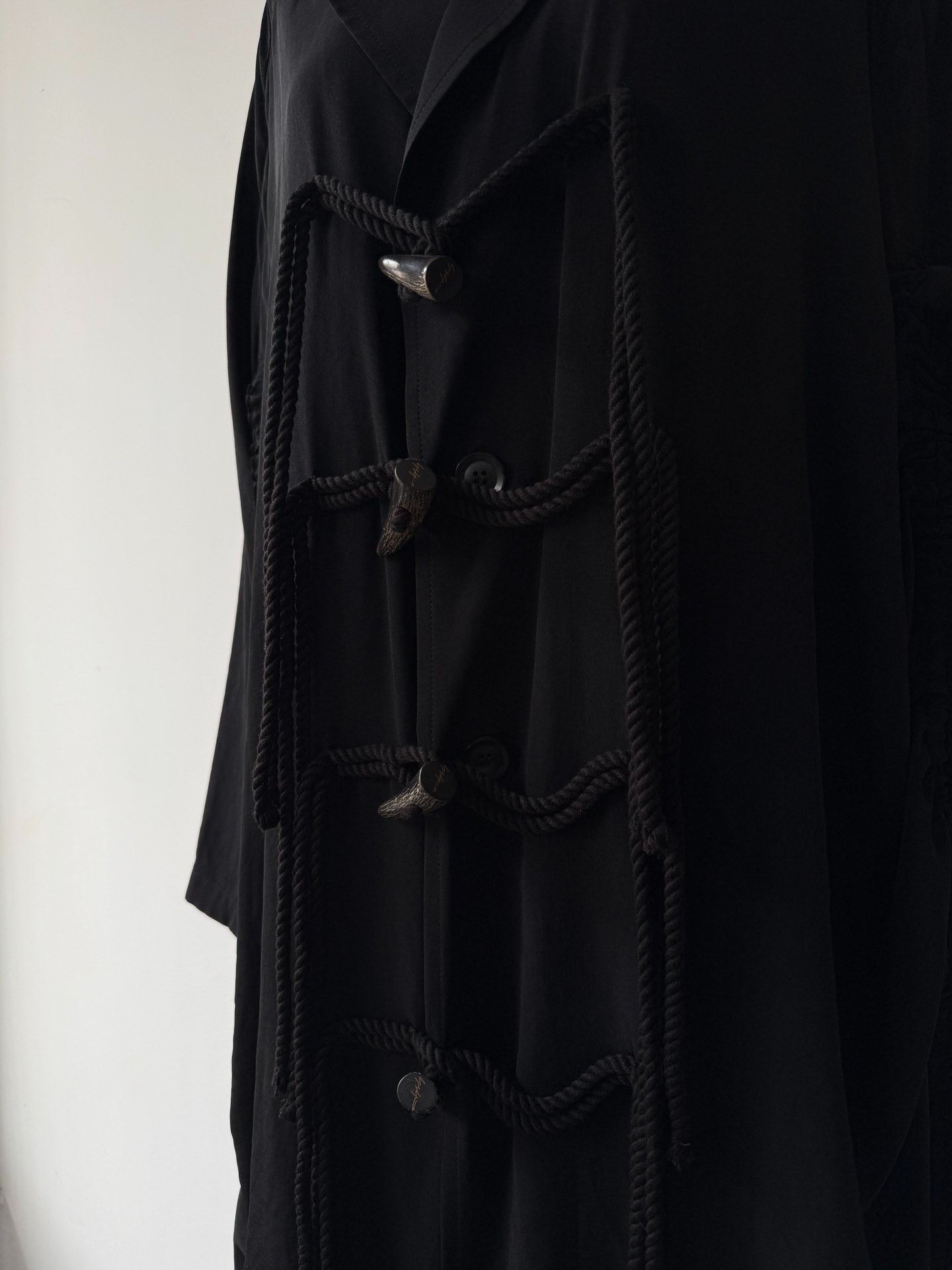 Yohji Yamamoto Yohji Yamamoto Triacetate Long Coat Size US M / EU 48-50 / 2 - 5 Thumbnail